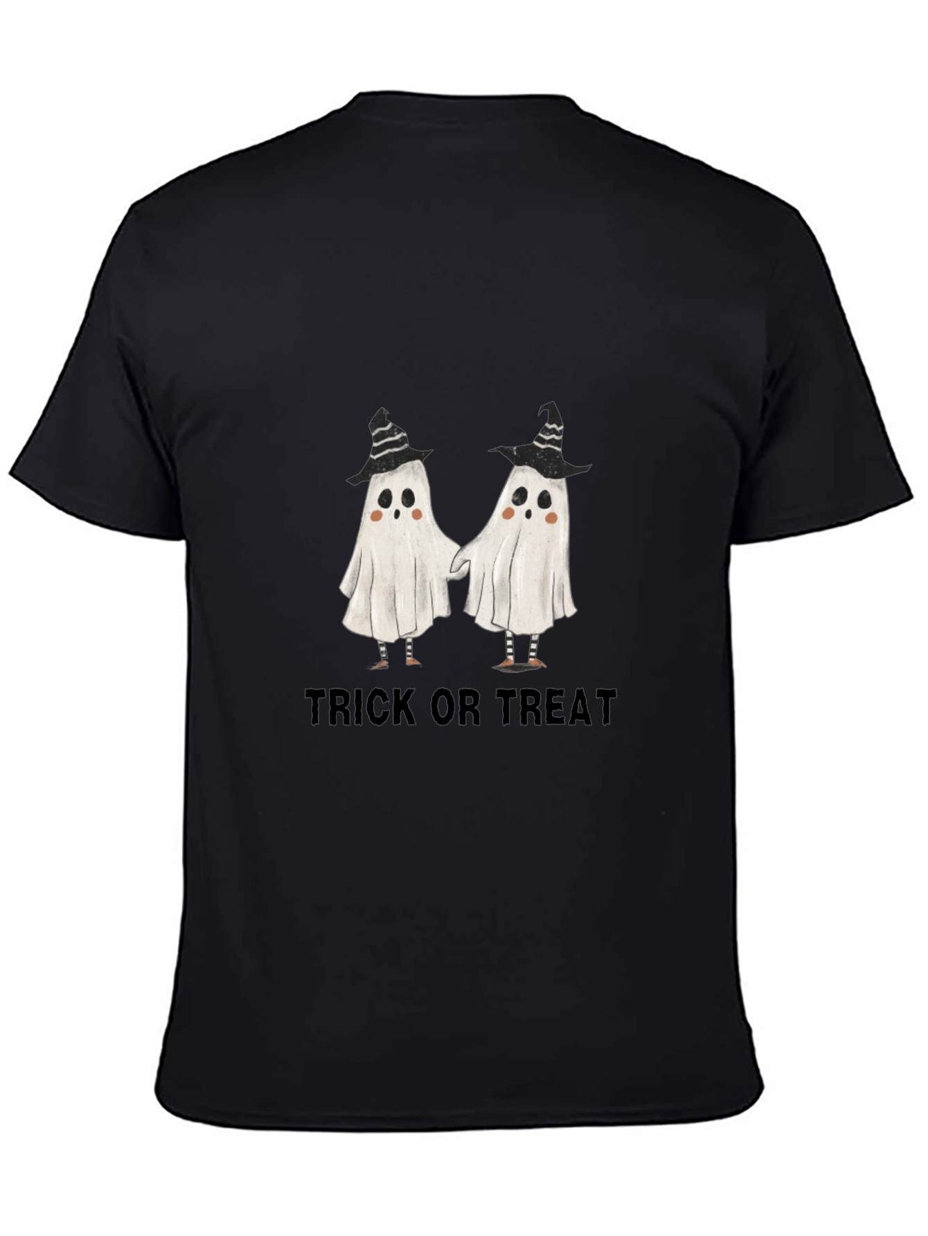 Halloween Ghost Trick or Treat Graphic T-Shirt