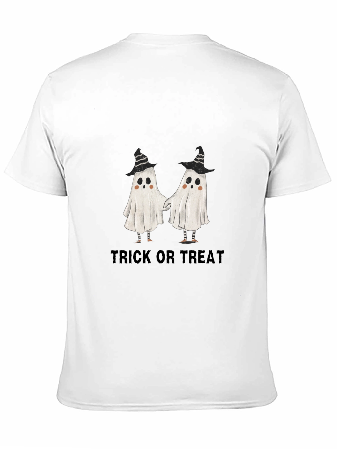 Halloween Ghost Trick or Treat Graphic T-Shirt