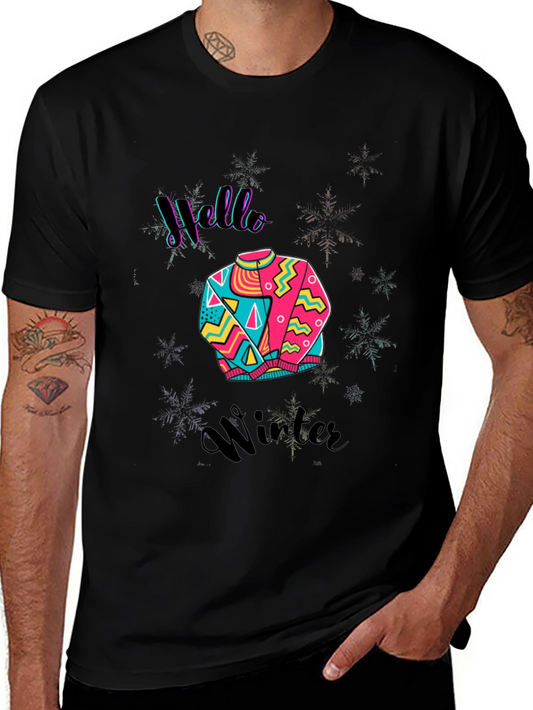 Hello Winter Graphic Tee - Stylish & Comfy