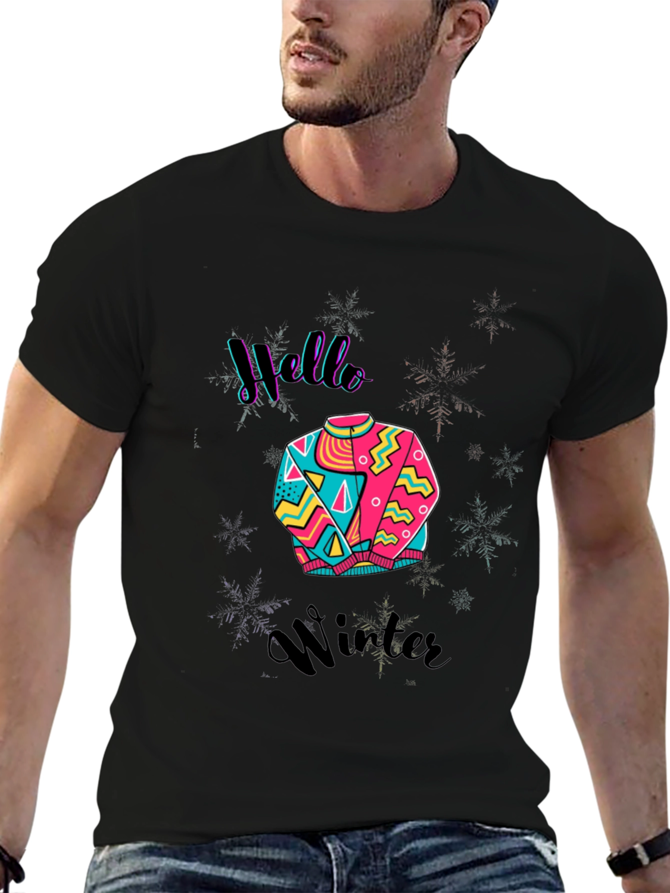 Hello Winter Graphic Tee - Stylish & Comfy