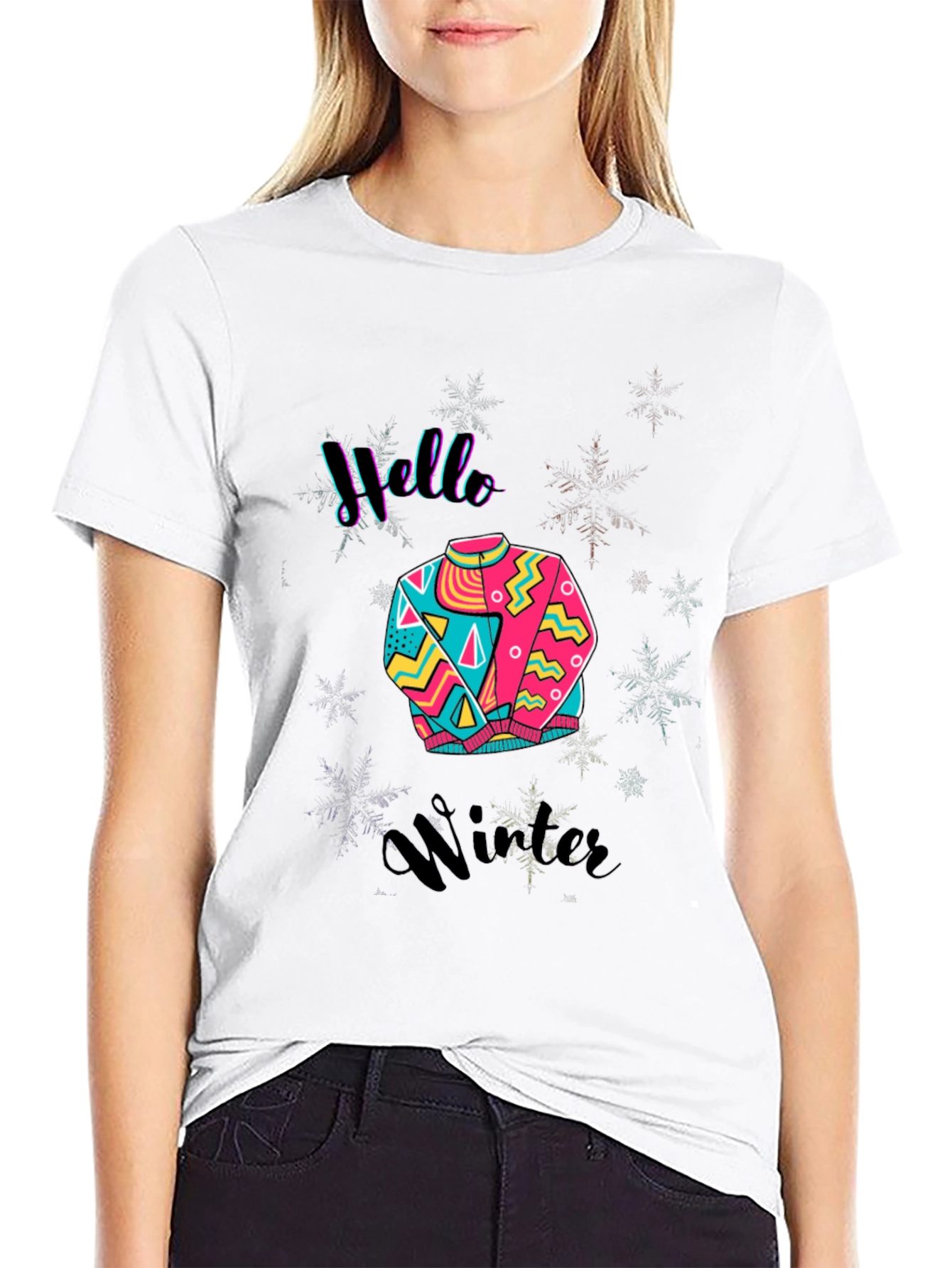 Hello Winter Graphic Tee - Stylish & Comfy