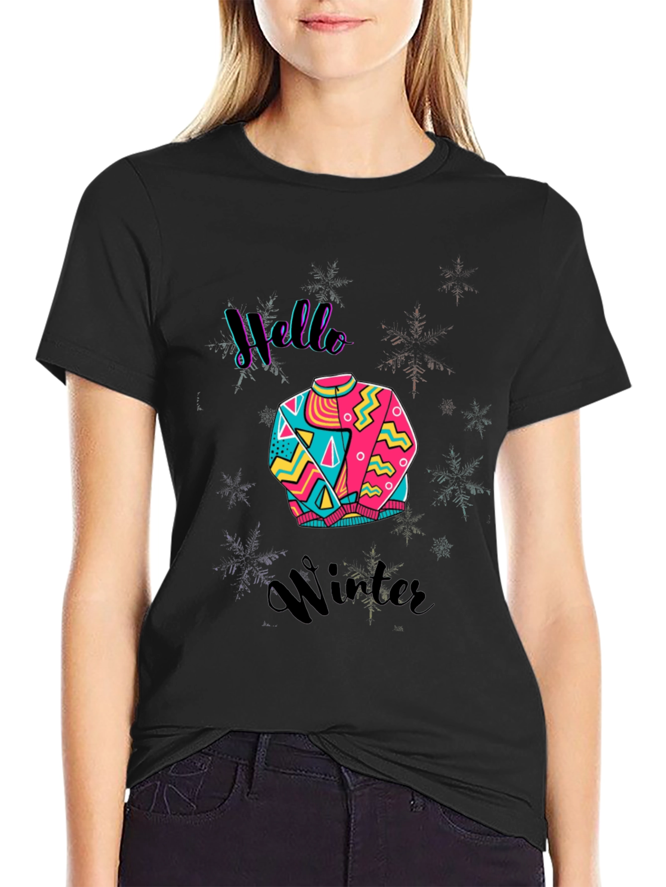 Hello Winter Graphic Tee - Stylish & Comfy