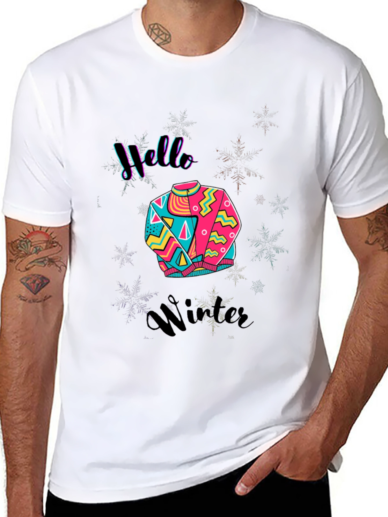 Hello Winter Graphic Tee - Stylish & Comfy