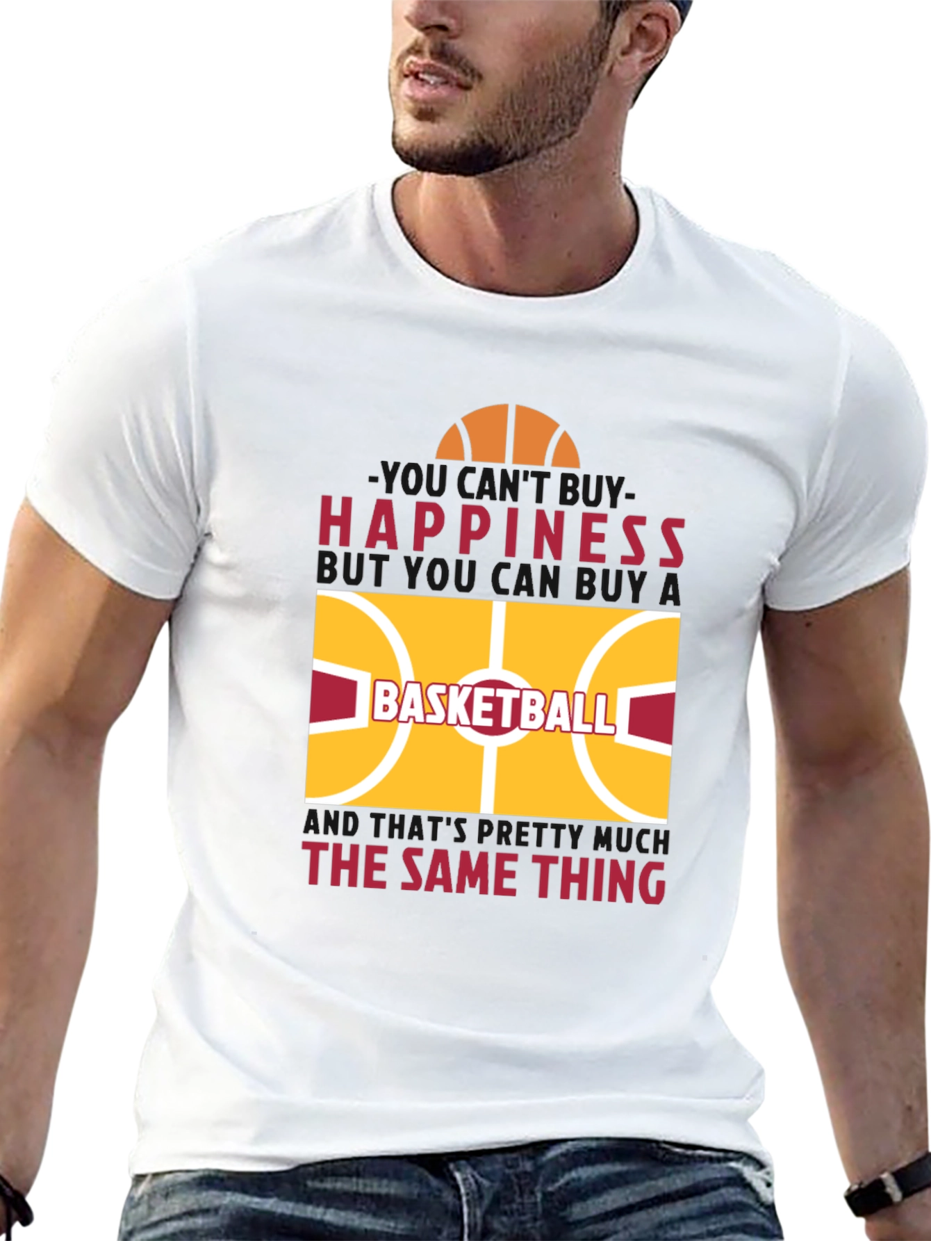 Happiness Basketball T-Shirt