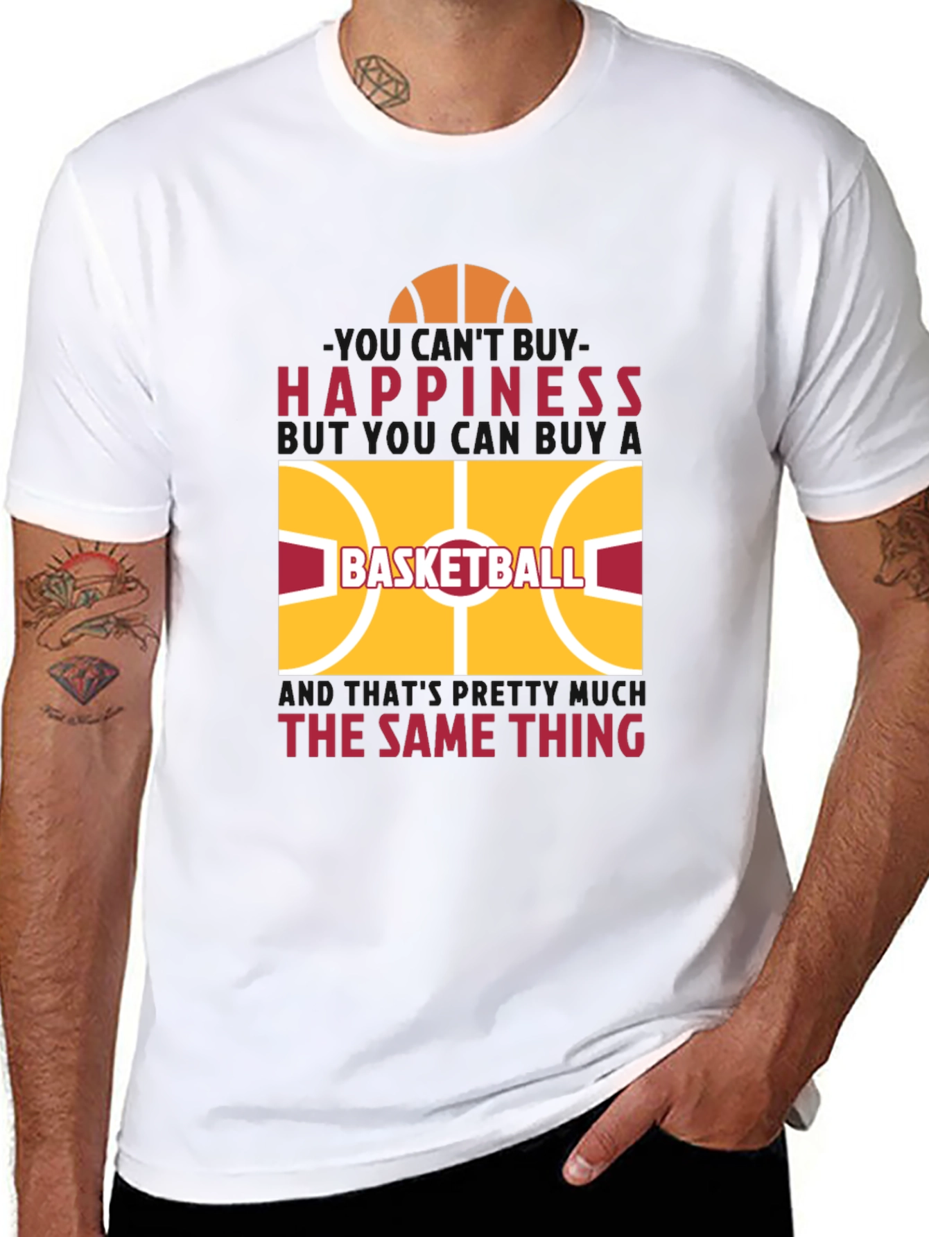 Happiness Basketball T-Shirt
