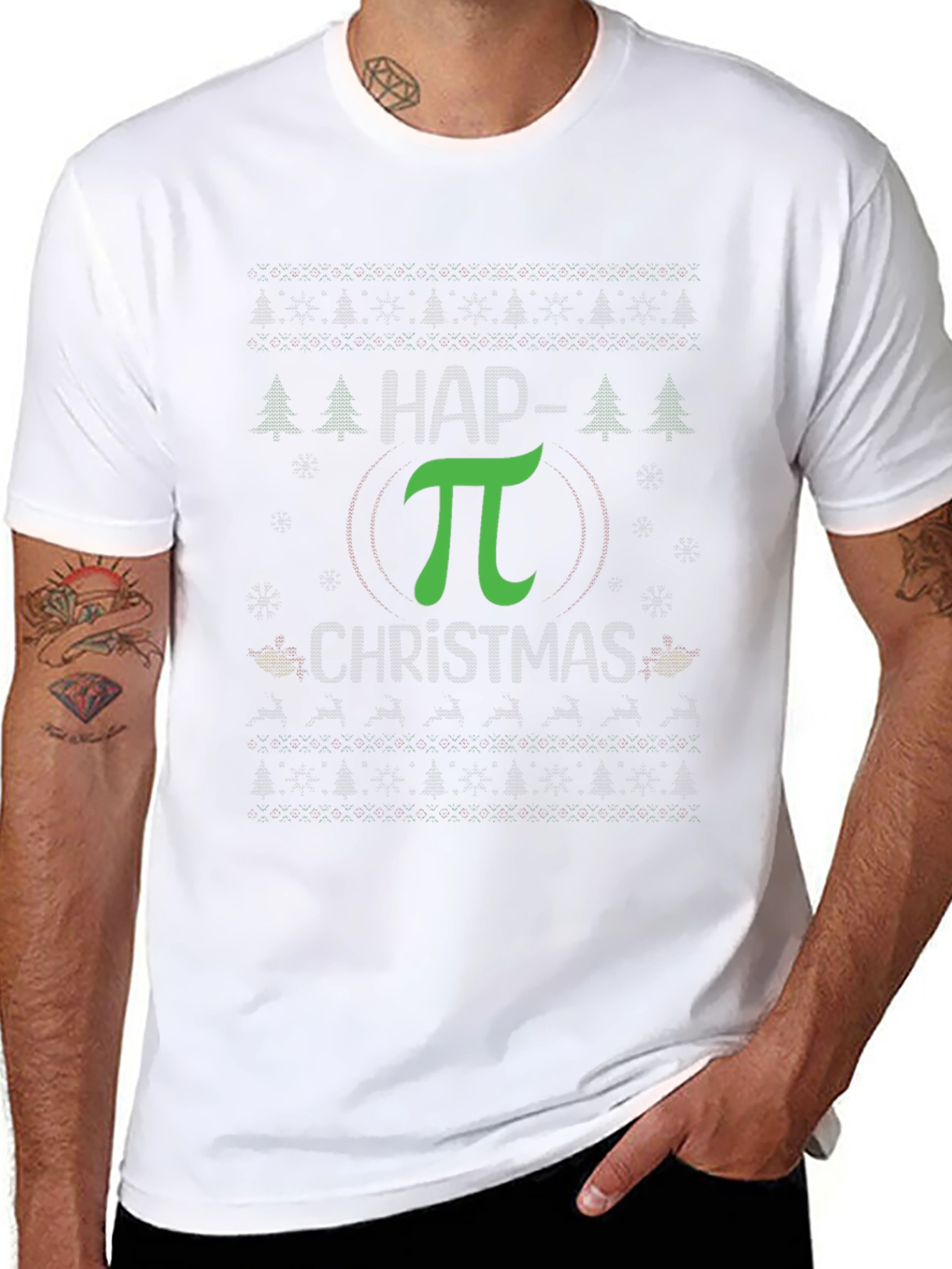 Happy Pi Christmas T-Shirt - Math Holiday Tee