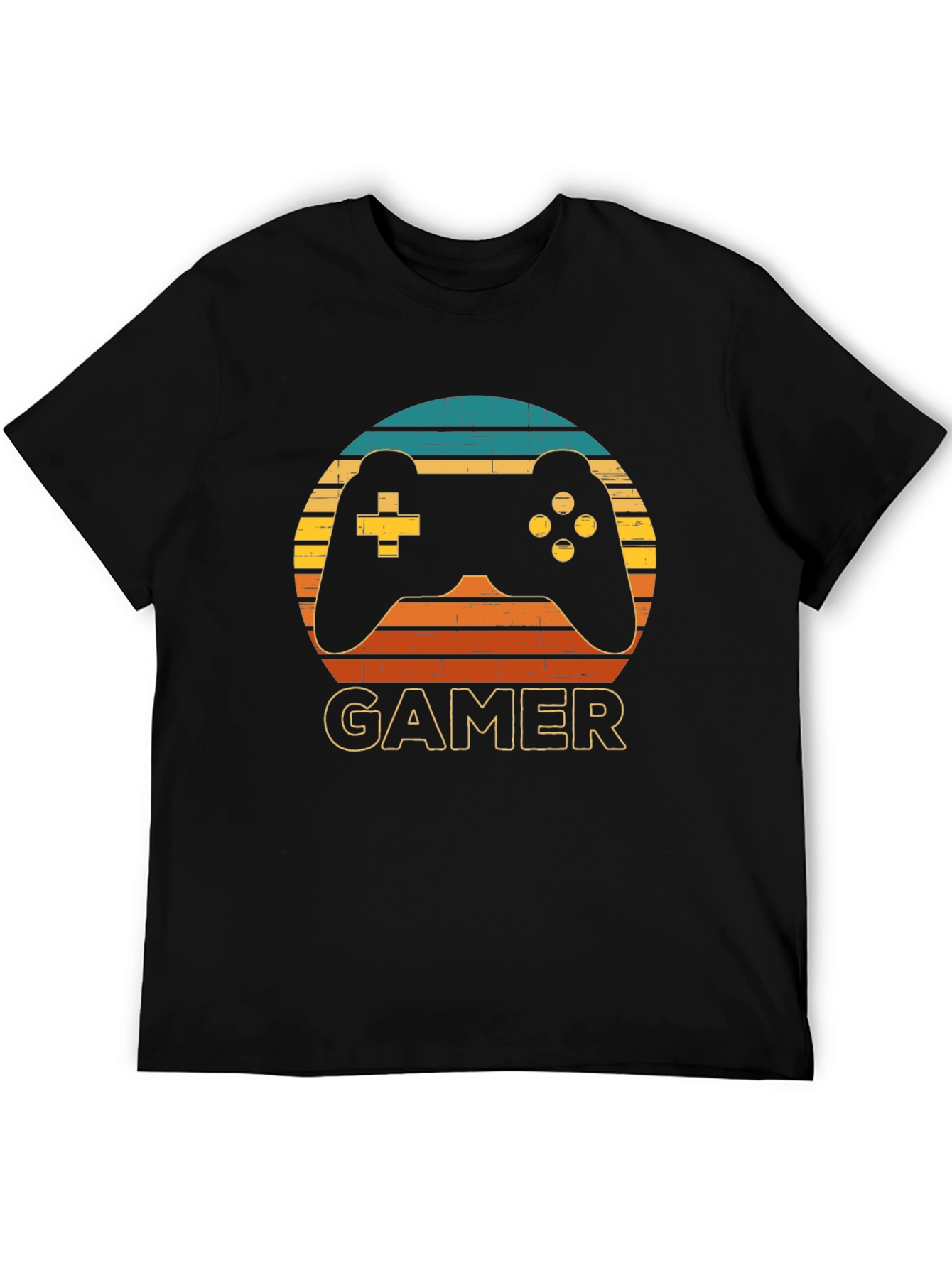 Gamer Controller Graphic T-Shirt - Retro Style