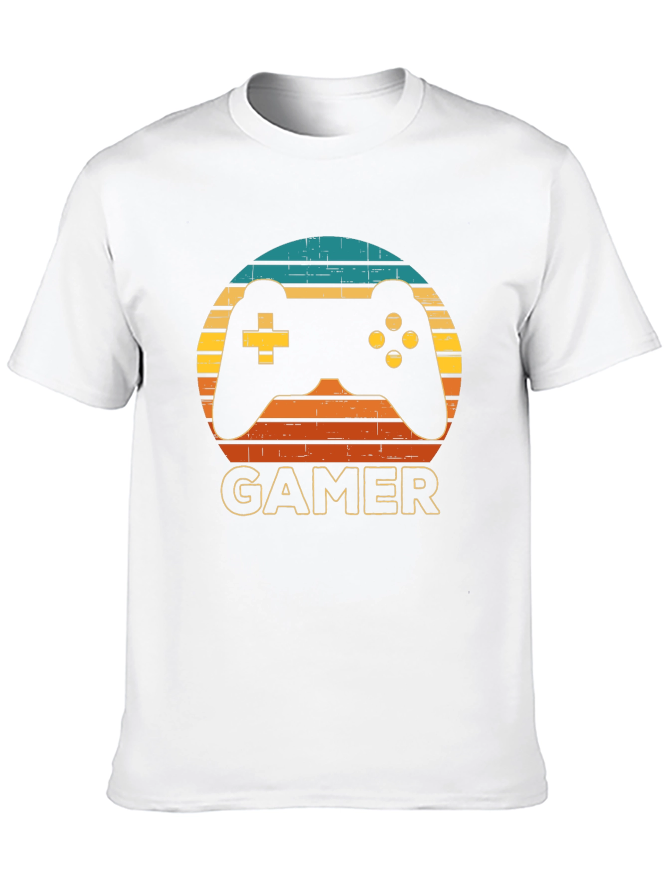 Gamer Controller Graphic T-Shirt - Retro Style