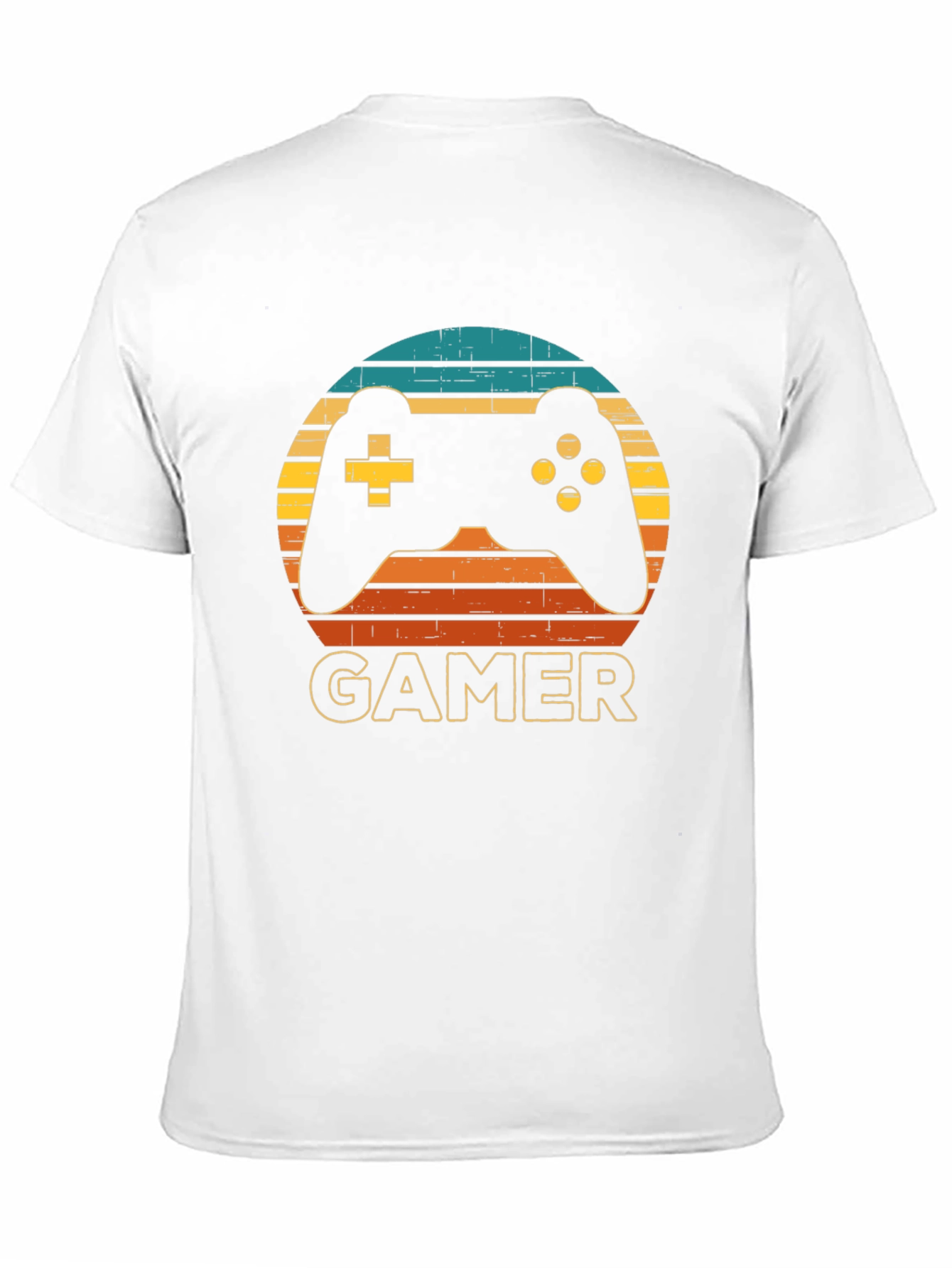 Gamer Controller Graphic T-Shirt - Retro Style