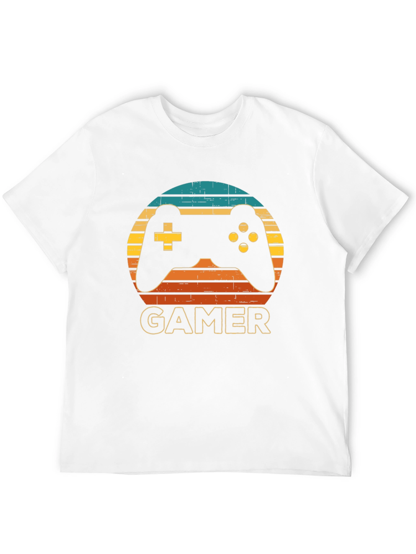 Gamer Controller Graphic T-Shirt - Retro Style