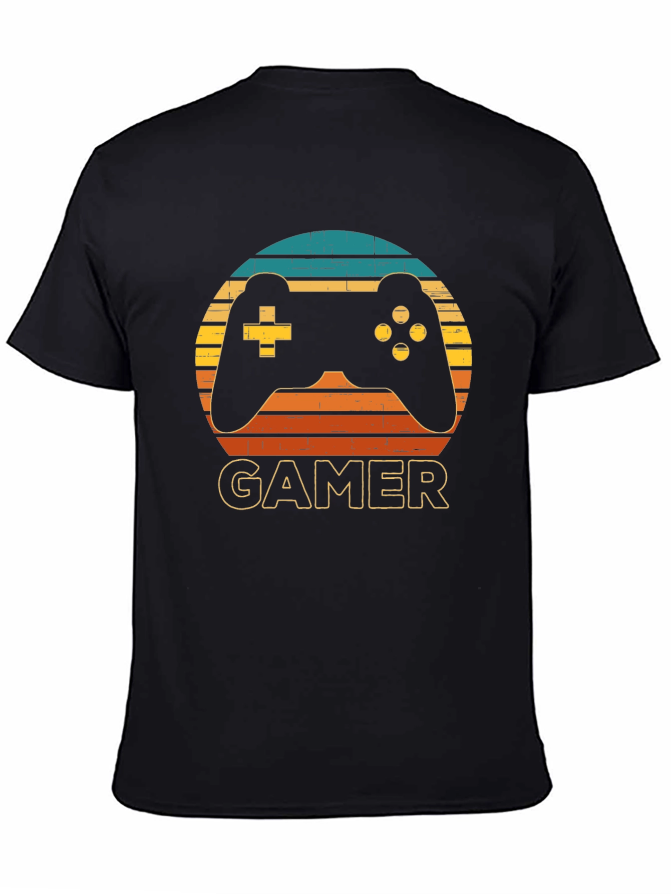 Gamer Controller Graphic T-Shirt - Retro Style