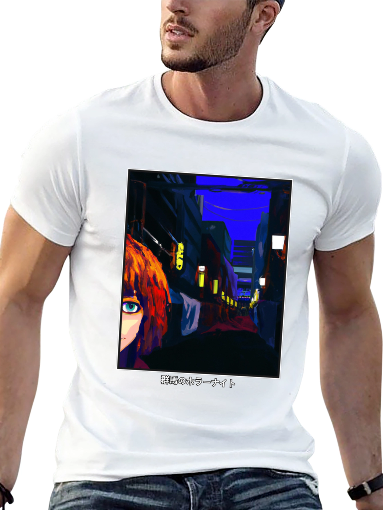 Anime Street Scene Graphic Tee