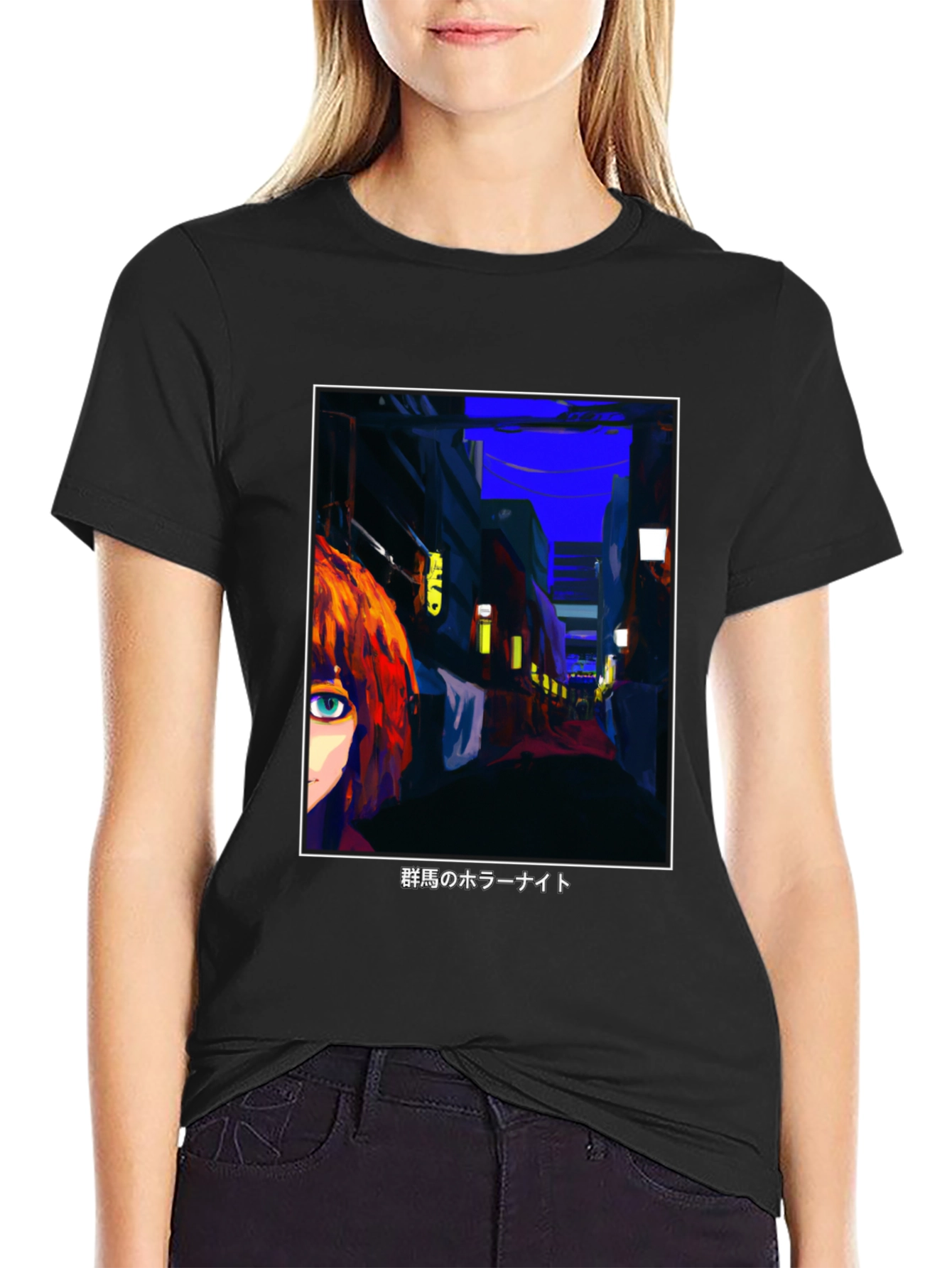 Anime Street Scene Graphic Tee
