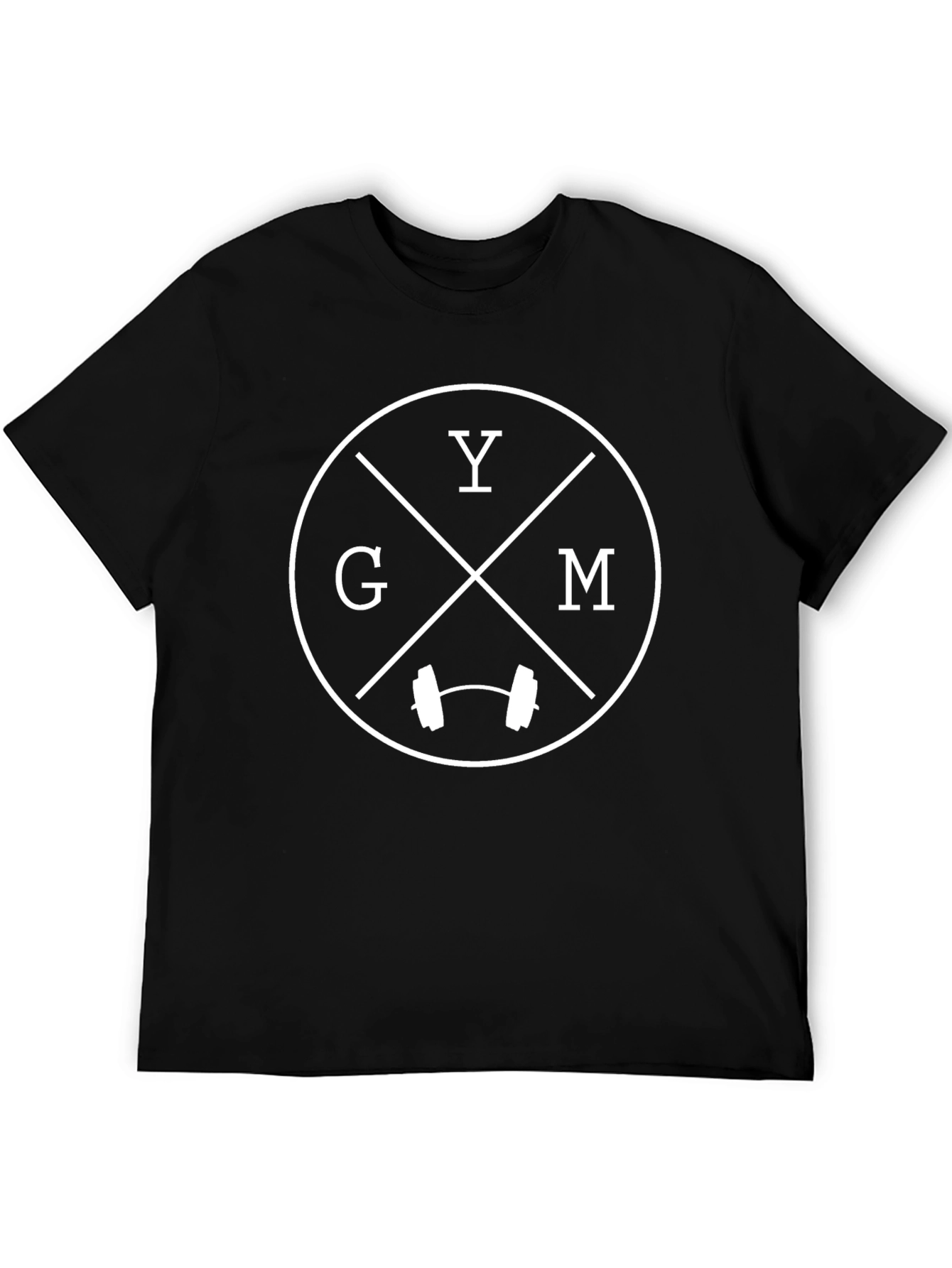 GYM T-Shirt Mens Black Fitness Tee