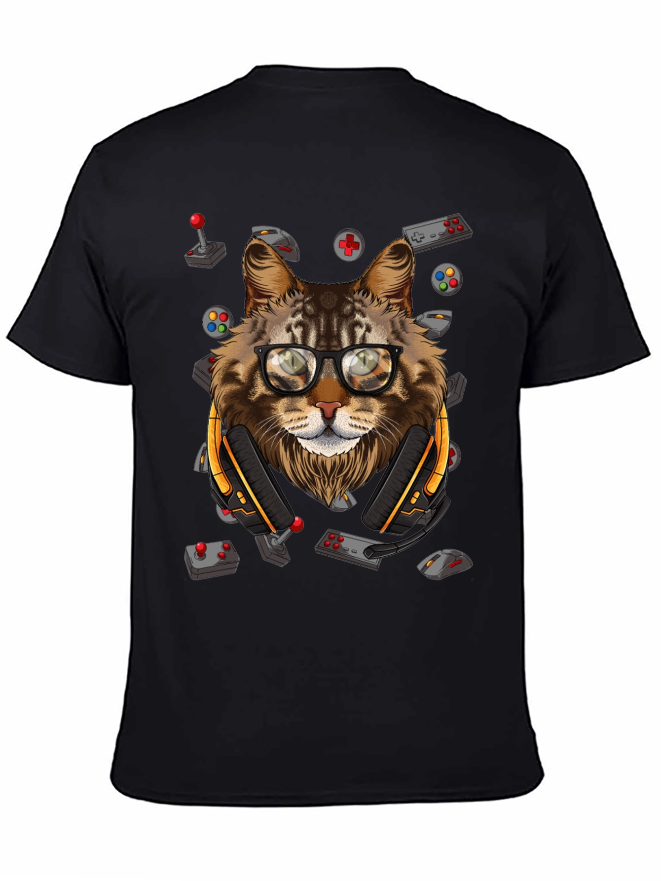 Gamer Cat T-Shirt - Playful Style