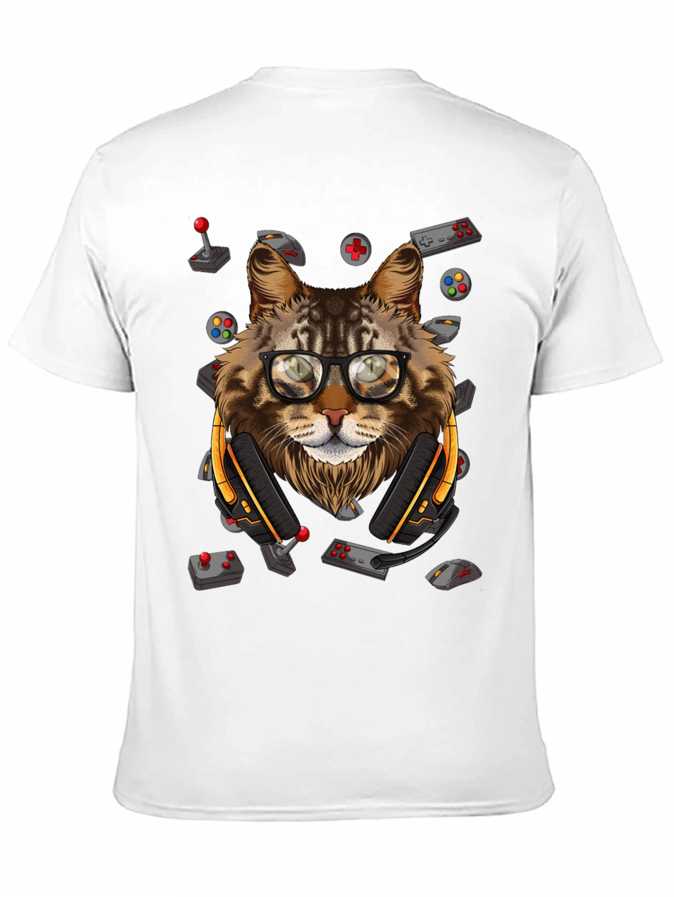 Gamer Cat T-Shirt - Playful Style