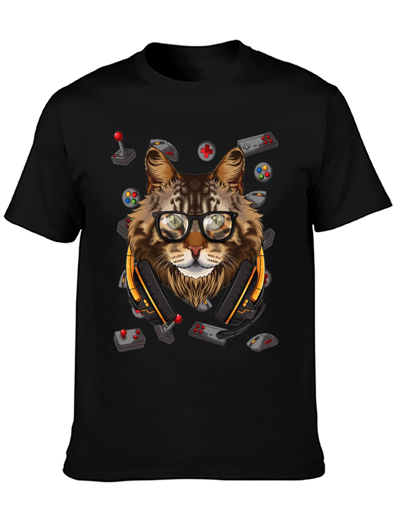 Gamer Cat T-Shirt - Playful Style