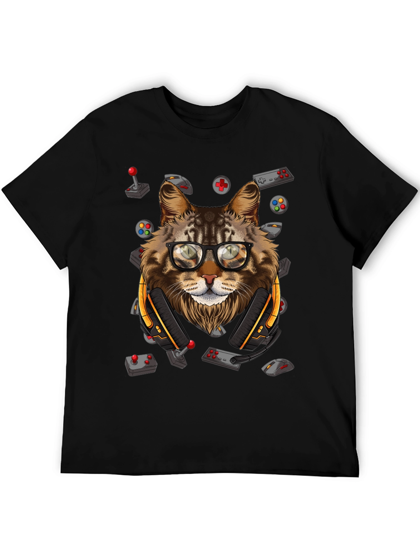 Gamer Cat T-Shirt - Playful Style