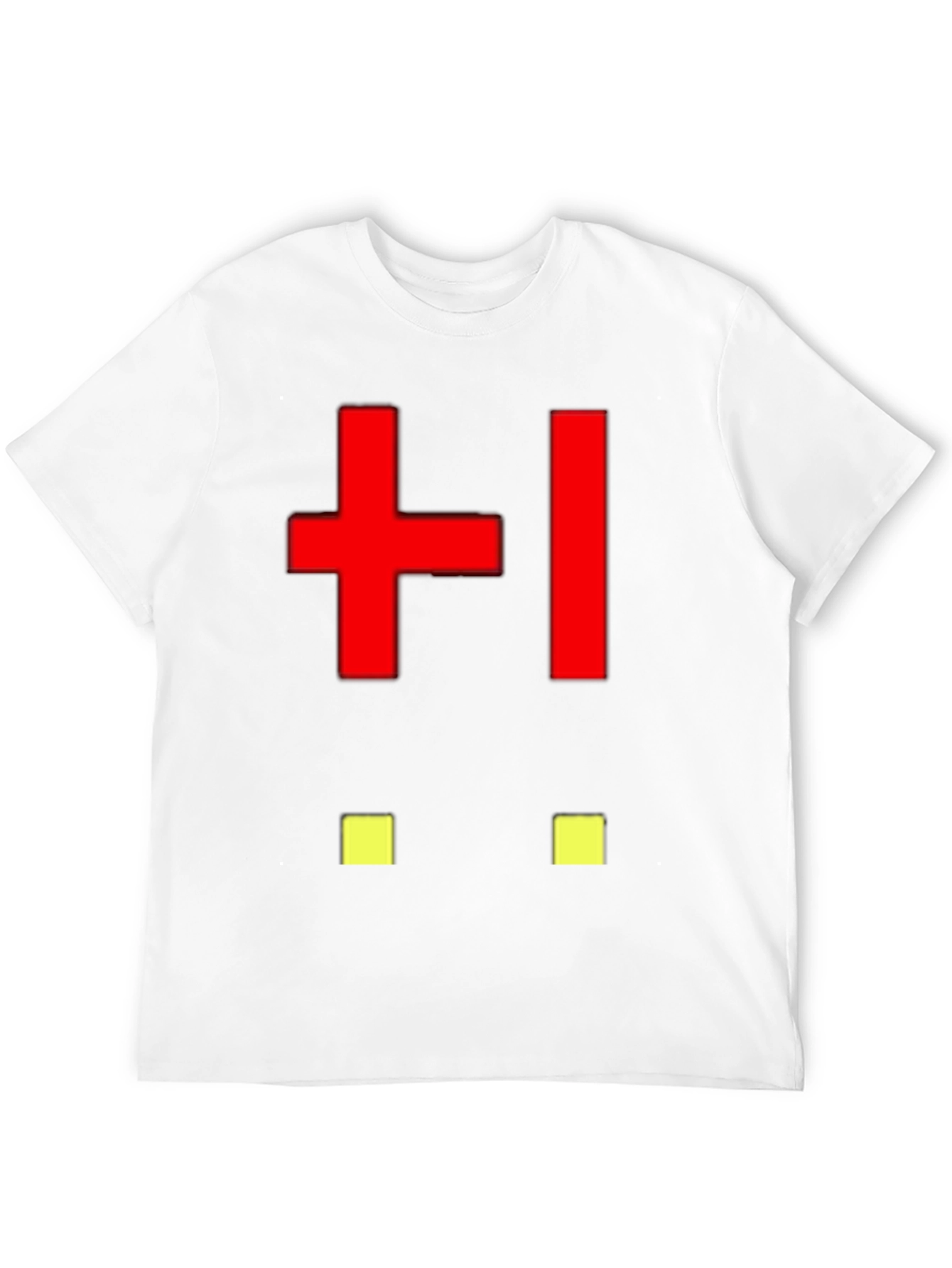 Abstract Pixelated Face Black T-Shirt