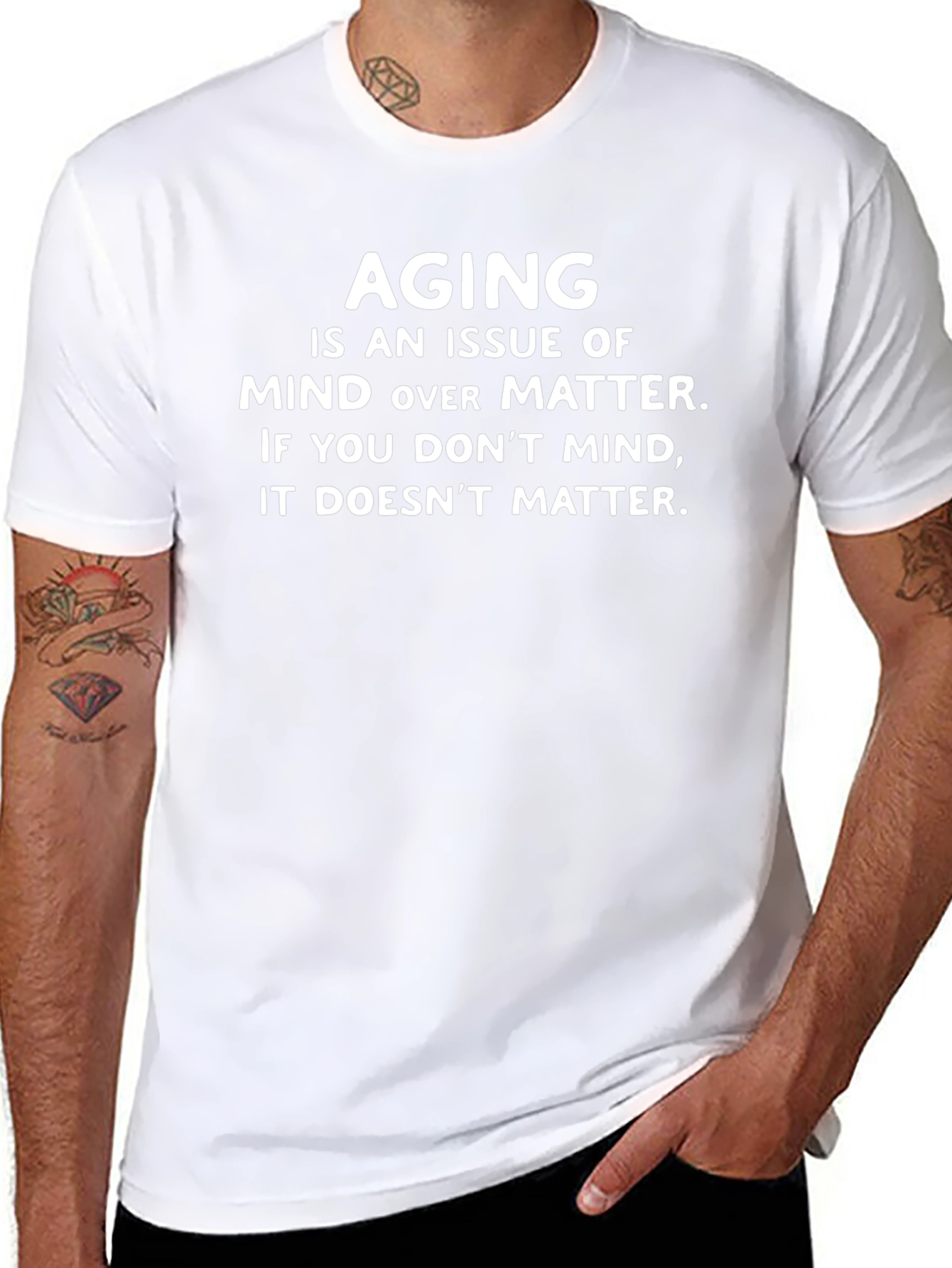 Aging Mind Over Matter Graphic T-Shirt