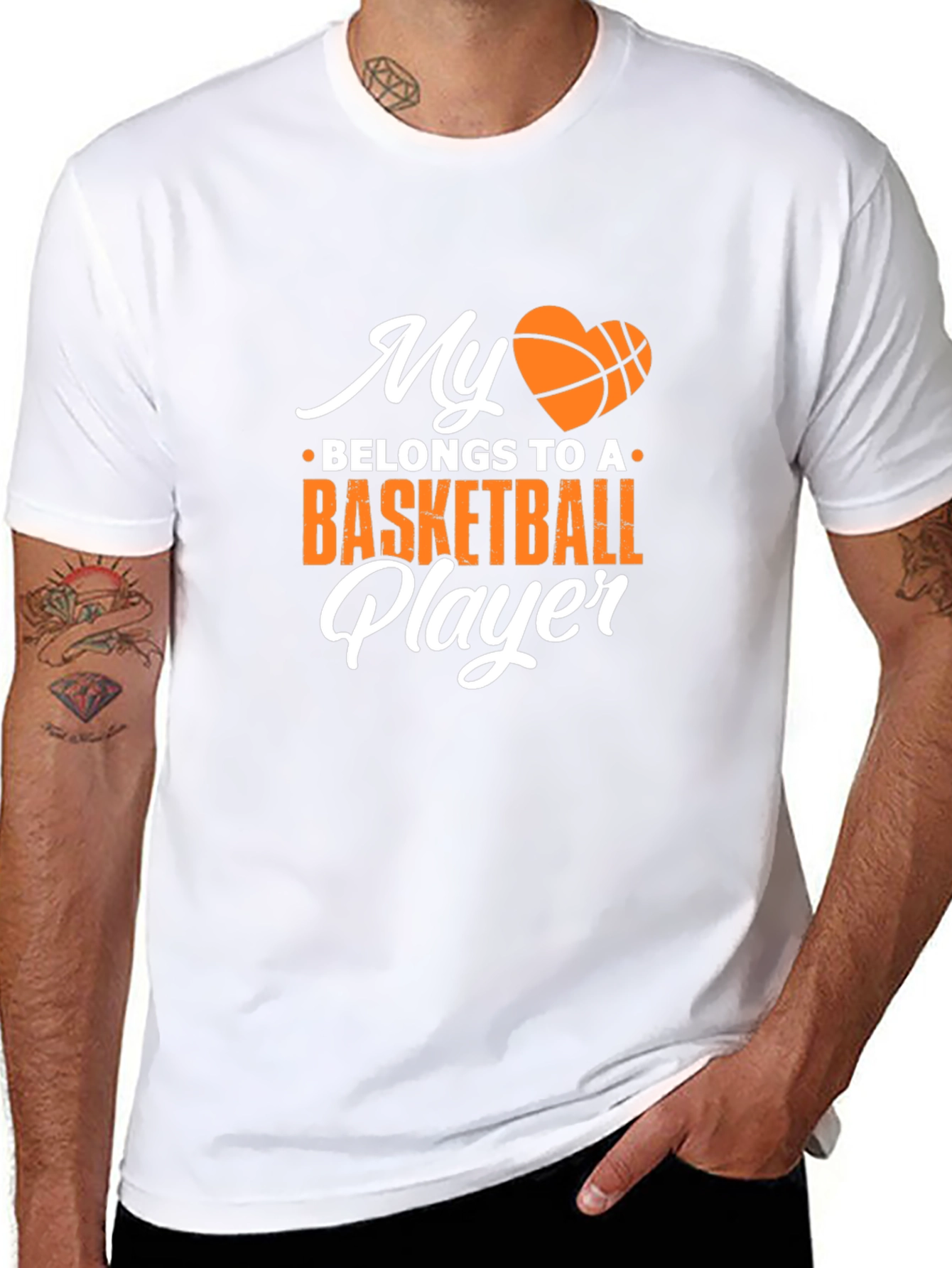 Basketball Players Heart T-Shirt