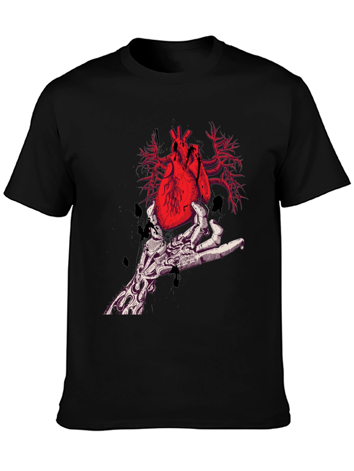Anatomical Heart T-Shirt - Gothic Style