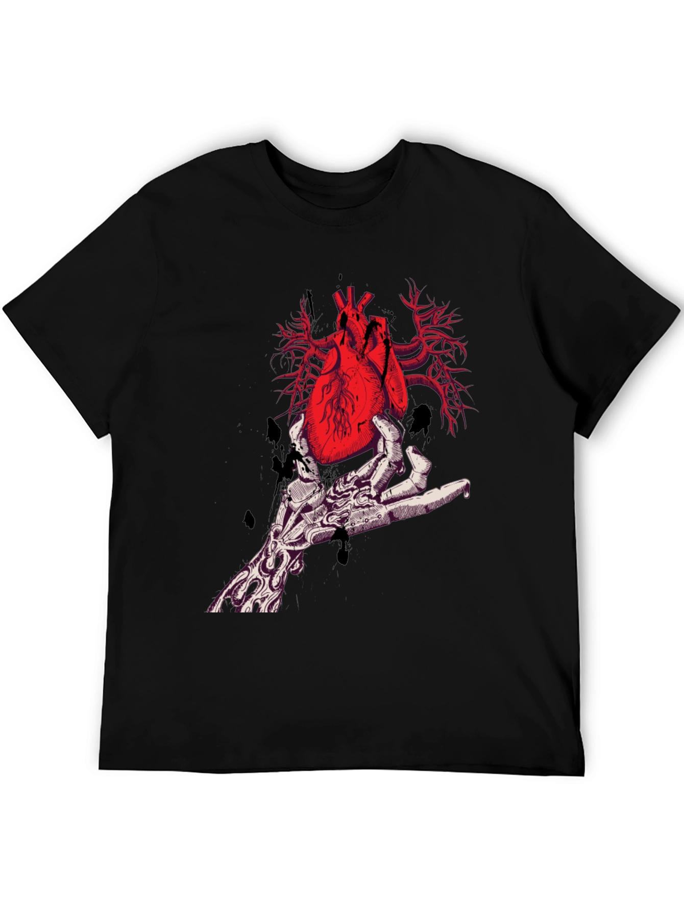 Anatomical Heart T-Shirt - Gothic Style