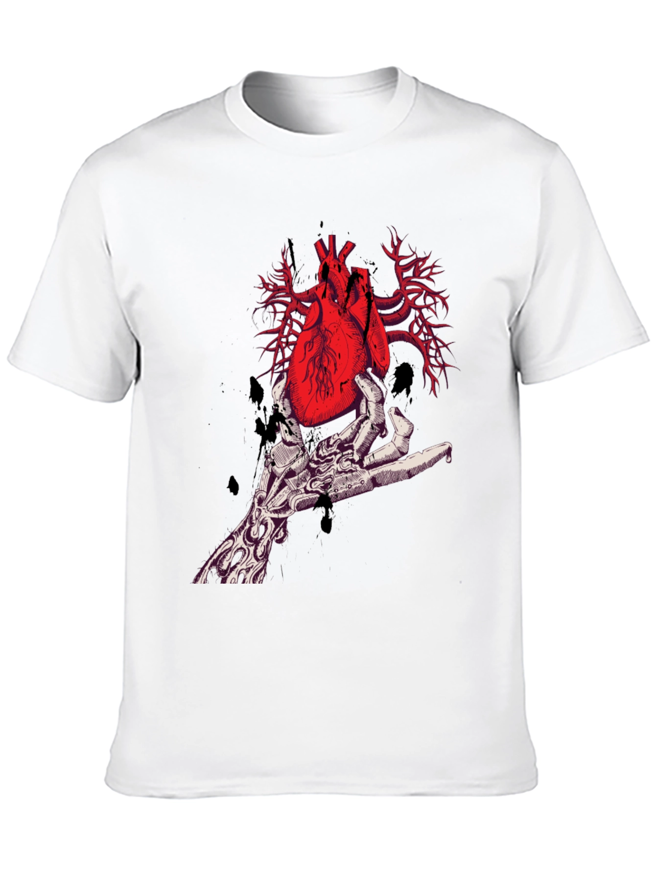 Anatomical Heart T-Shirt - Gothic Style