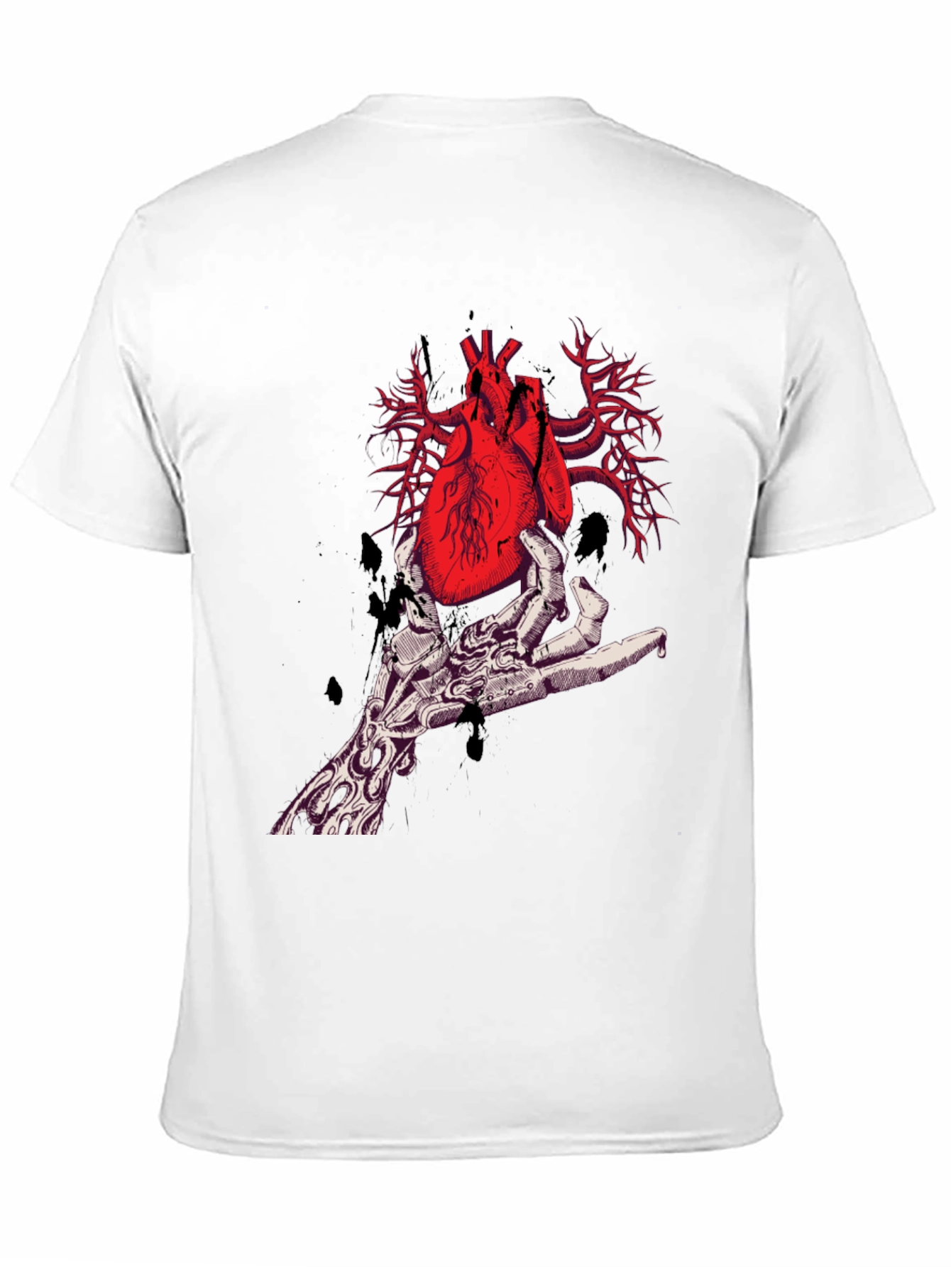 Anatomical Heart T-Shirt - Gothic Style