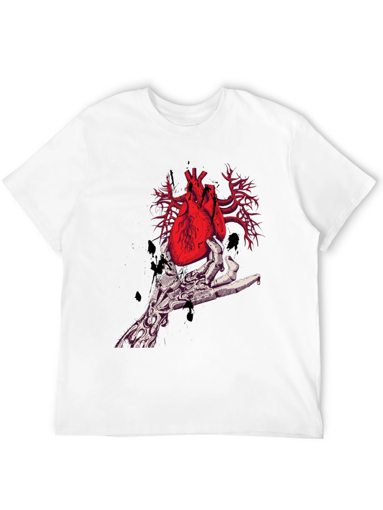 Anatomical Heart T-Shirt - Gothic Style