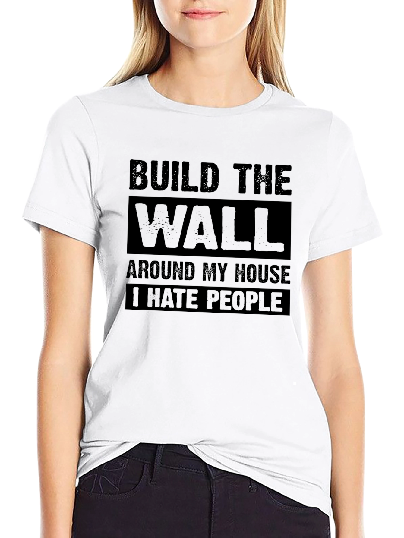 Build the Wall Sarcastic Graphic Tee