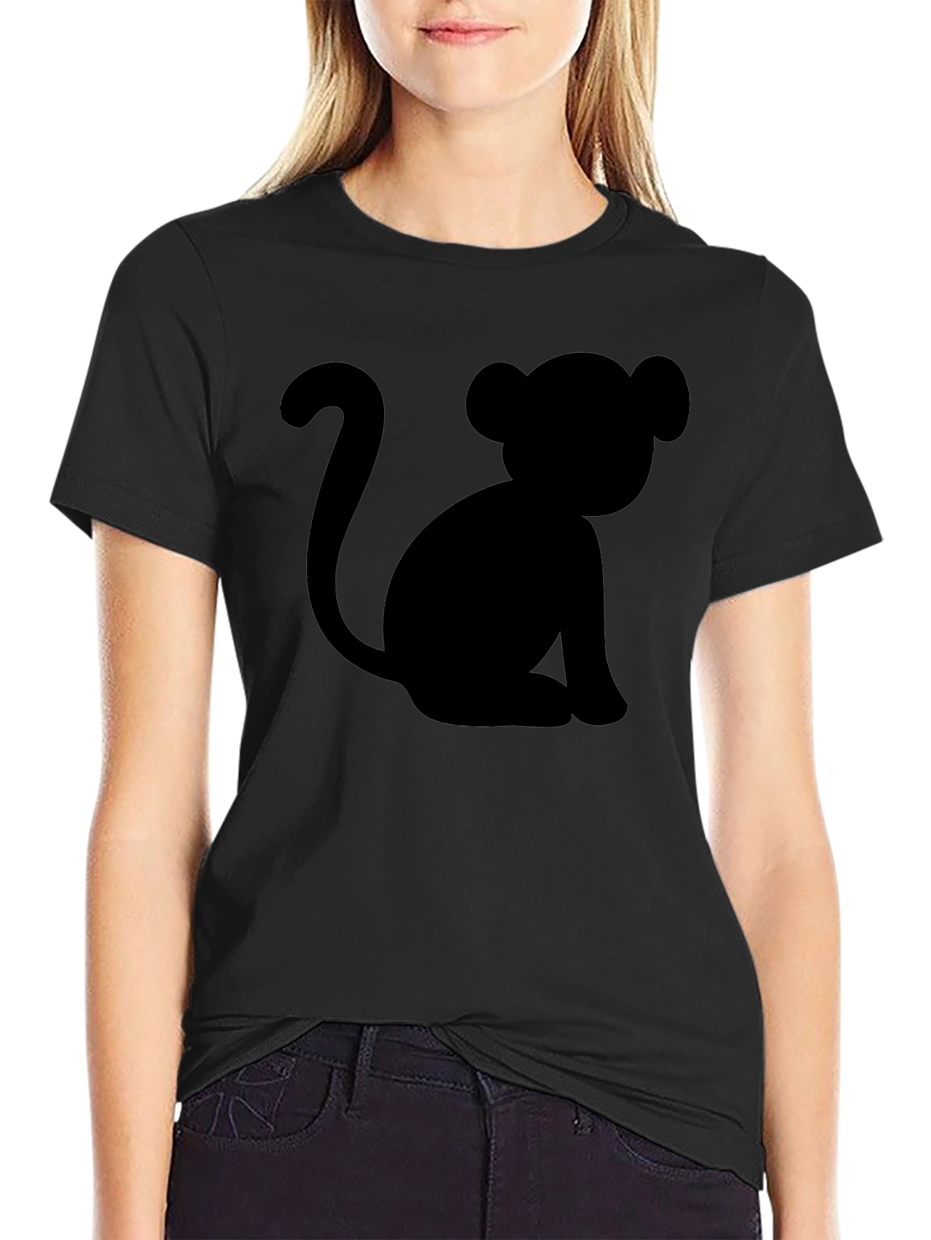Monkey Silhouette Graphic Tee