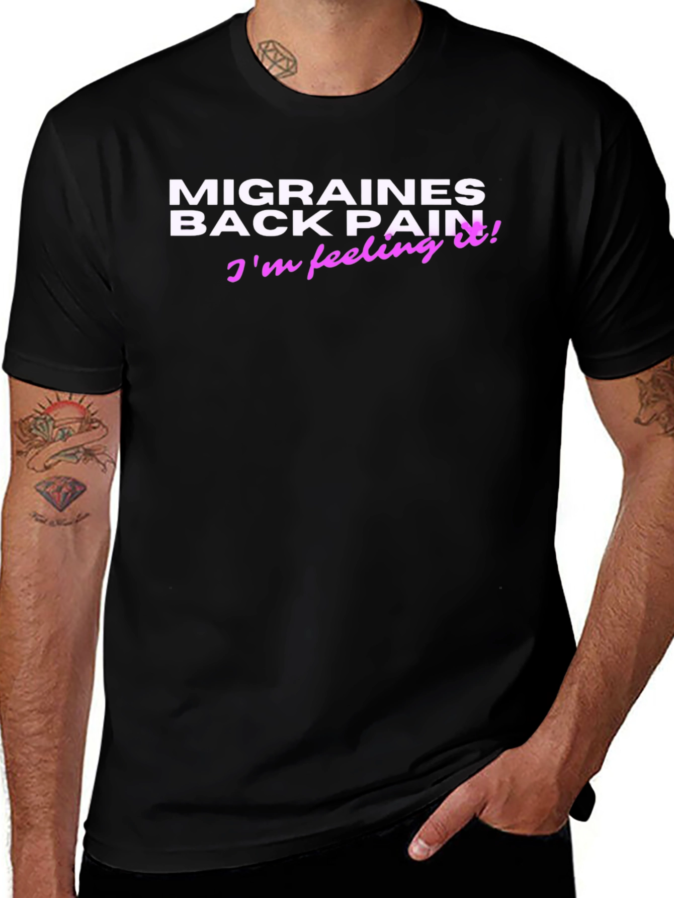 Feeling It! Graphic Tee - Migraines & Back Pain