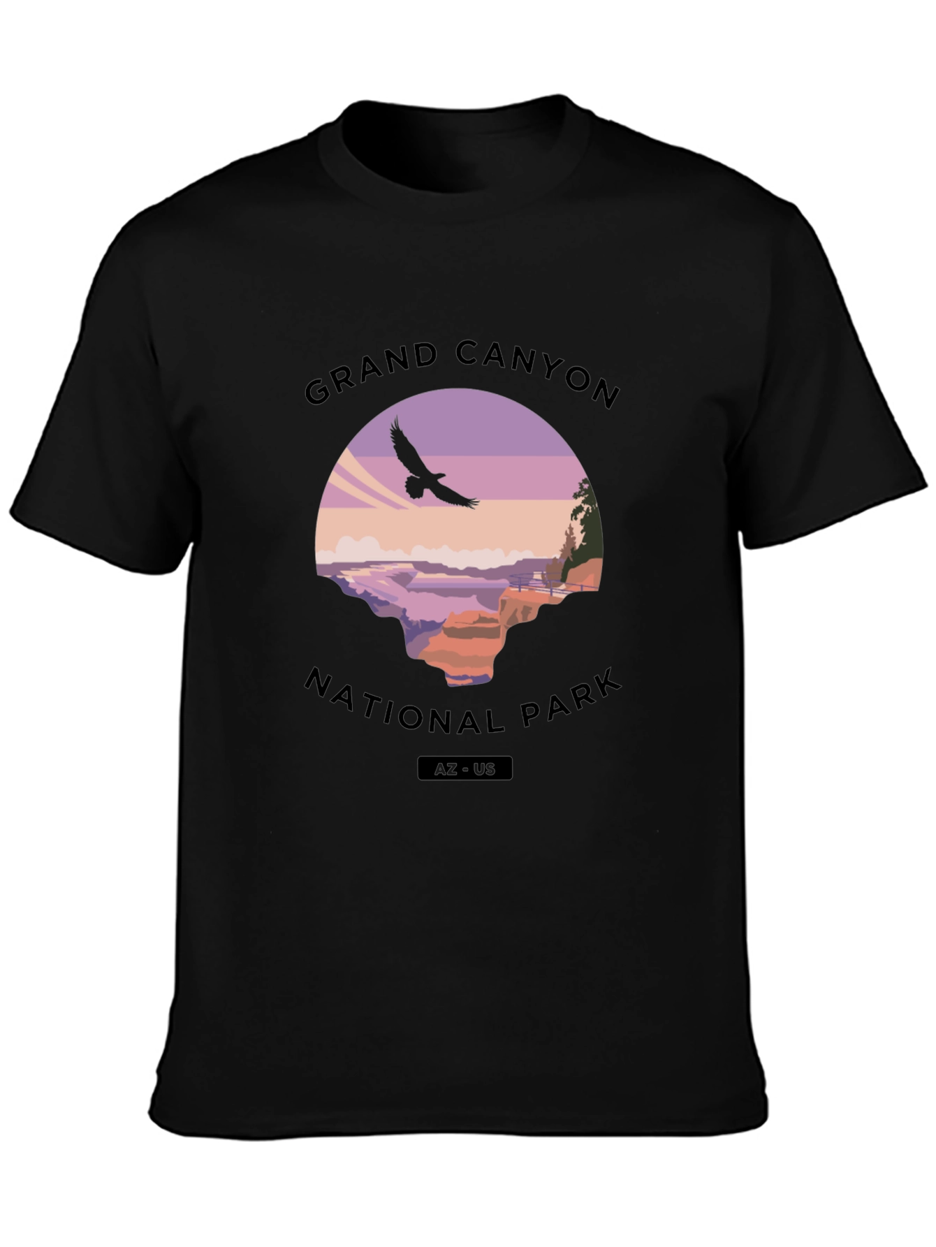 Grand Canyon National Park Graphic Tee - Black