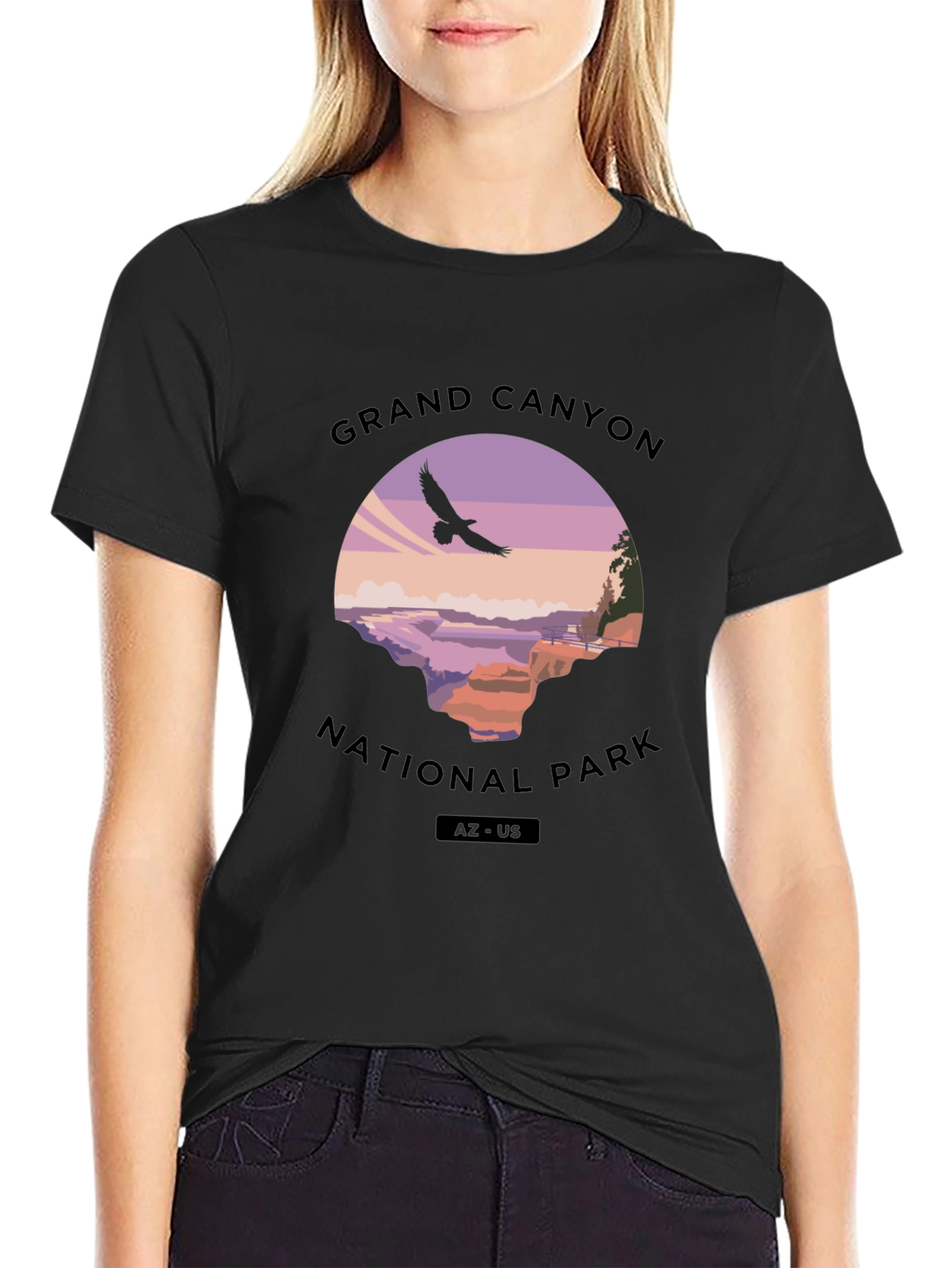 Grand Canyon National Park Graphic Tee - Black