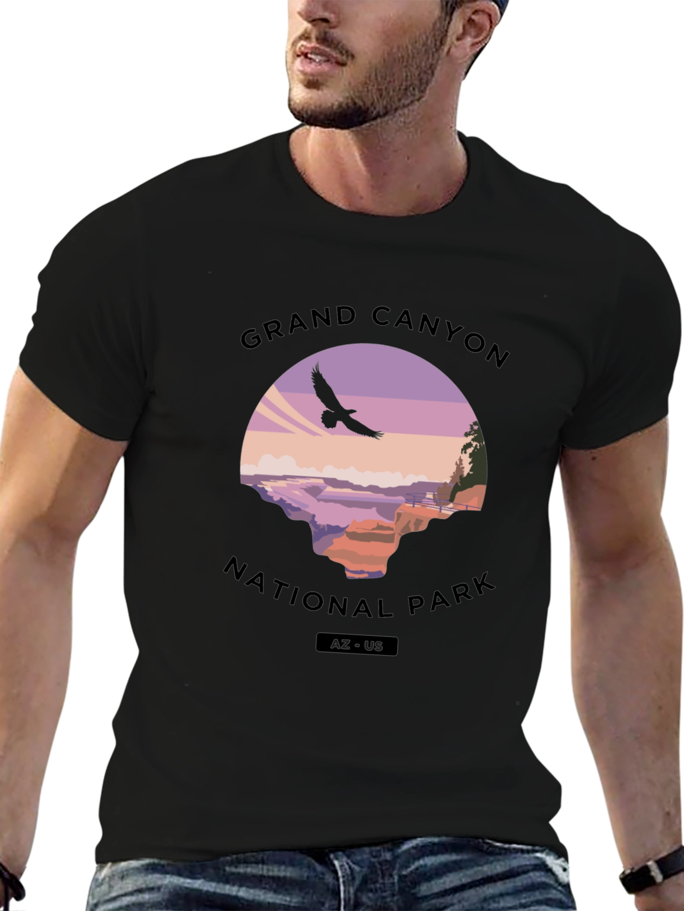 Grand Canyon National Park Graphic Tee - Black