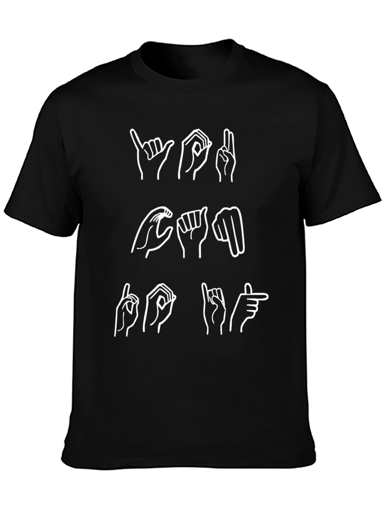 ASL Alphabet T-Shirt - American Sign Language