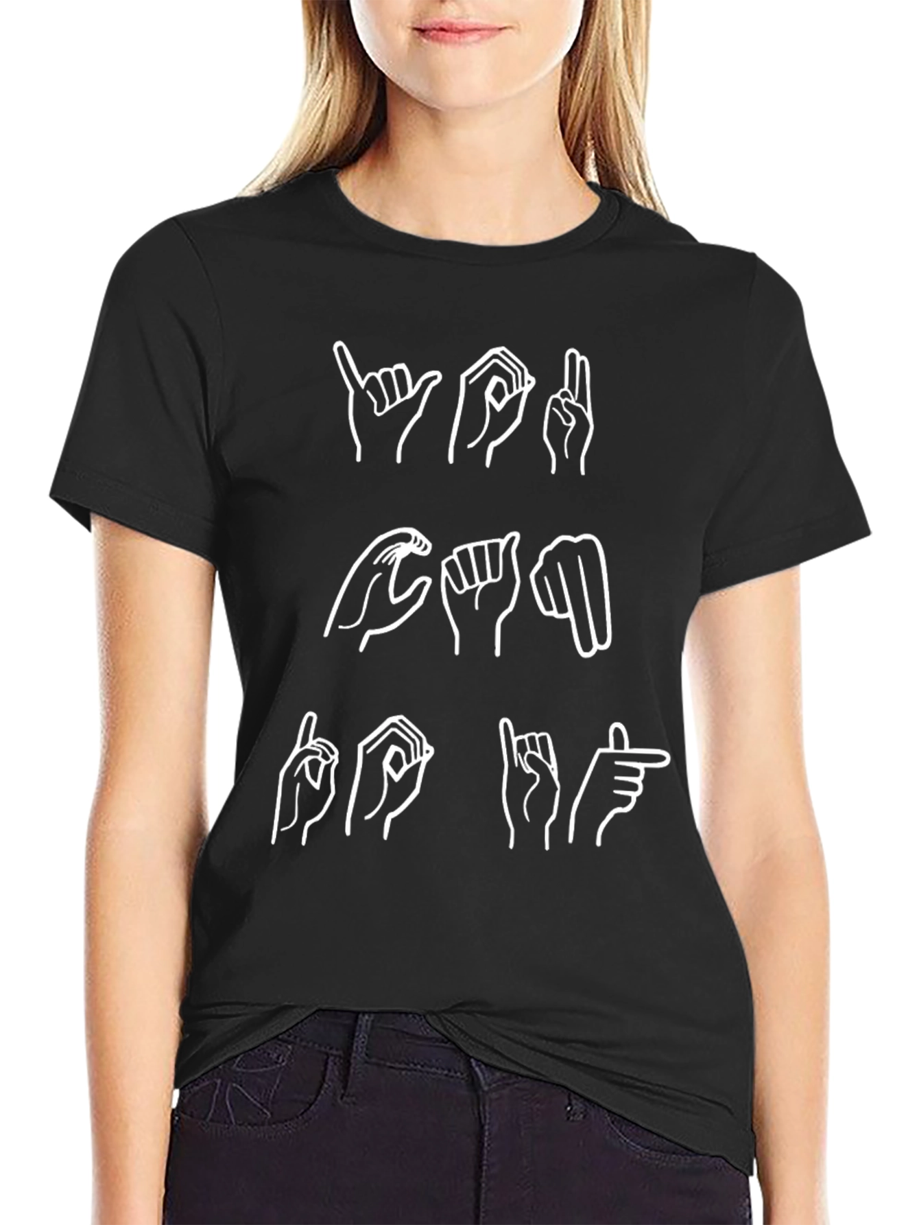 ASL Alphabet T-Shirt - American Sign Language