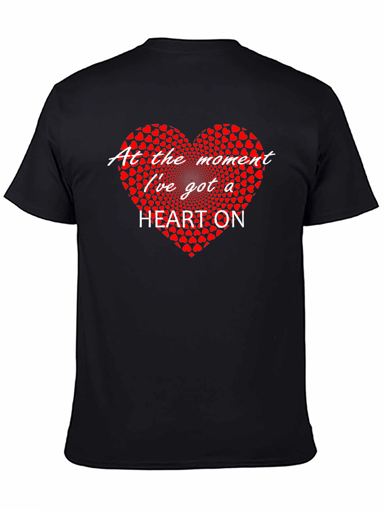 Heart On Graphic T-Shirt - Black