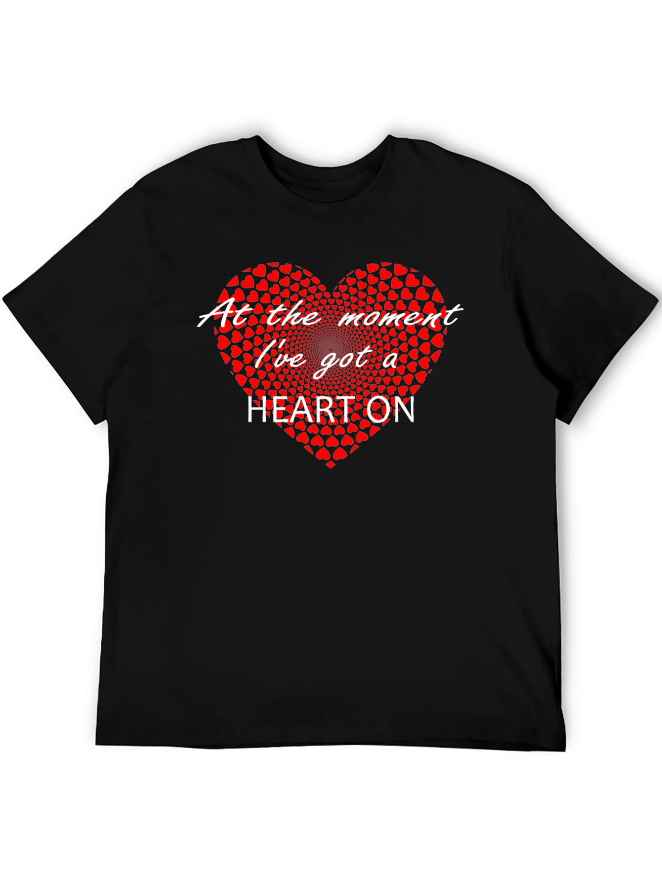 Heart On Graphic T-Shirt - Black