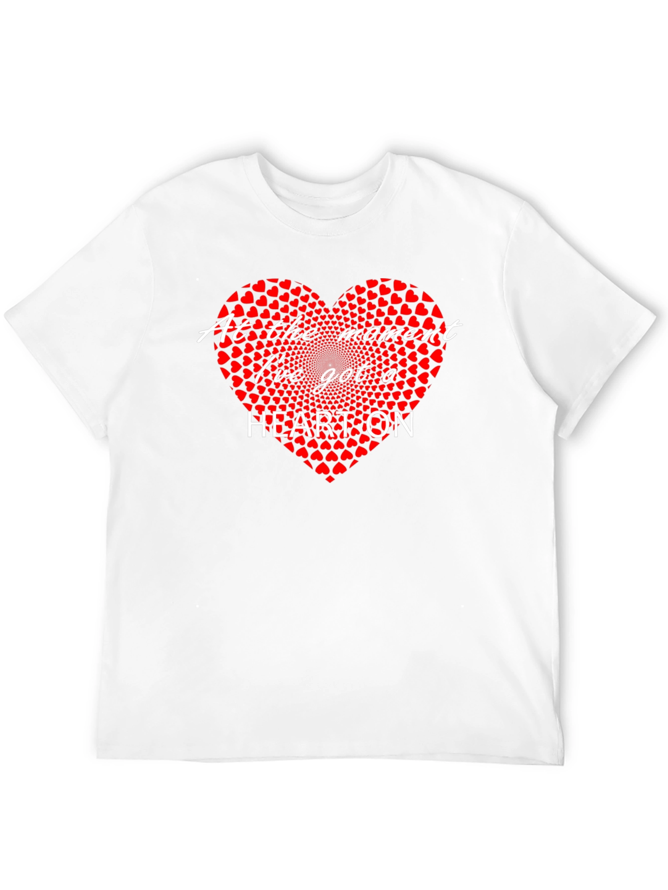 Heart On Graphic T-Shirt - Black