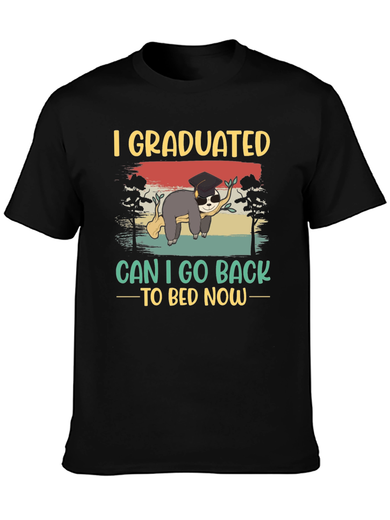 Graduated Sloth Graphic T-Shirt