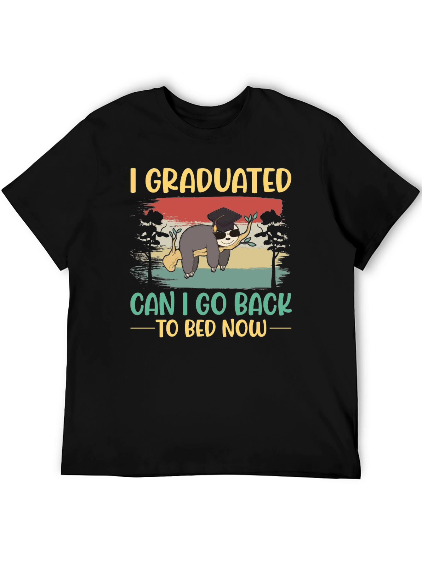 Graduated Sloth Graphic T-Shirt