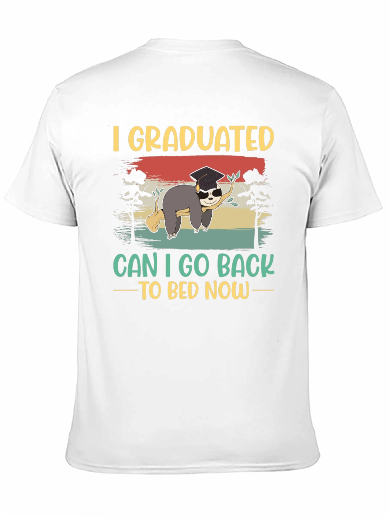 Graduated Sloth Graphic T-Shirt