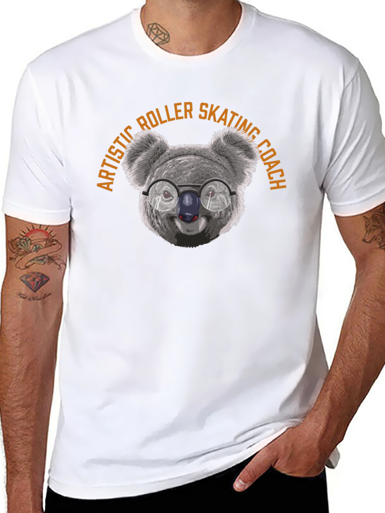 Artistic Roller Skating Coach Koala T-Shirt