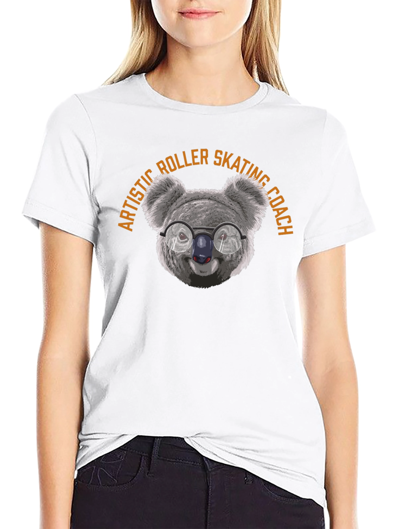 Artistic Roller Skating Coach Koala T-Shirt