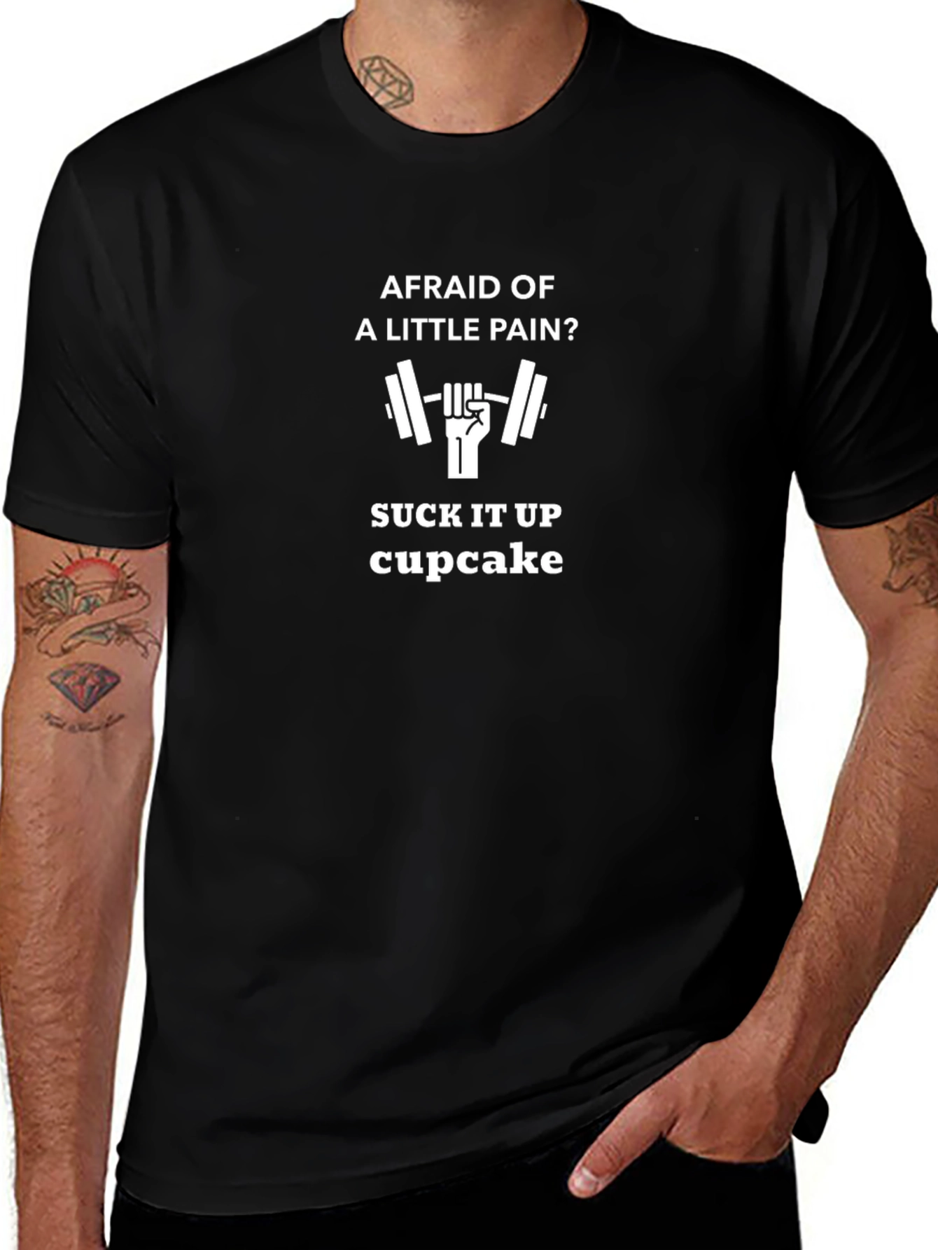 Afraid of Pain? Gym T-Shirt - Workout Motivation