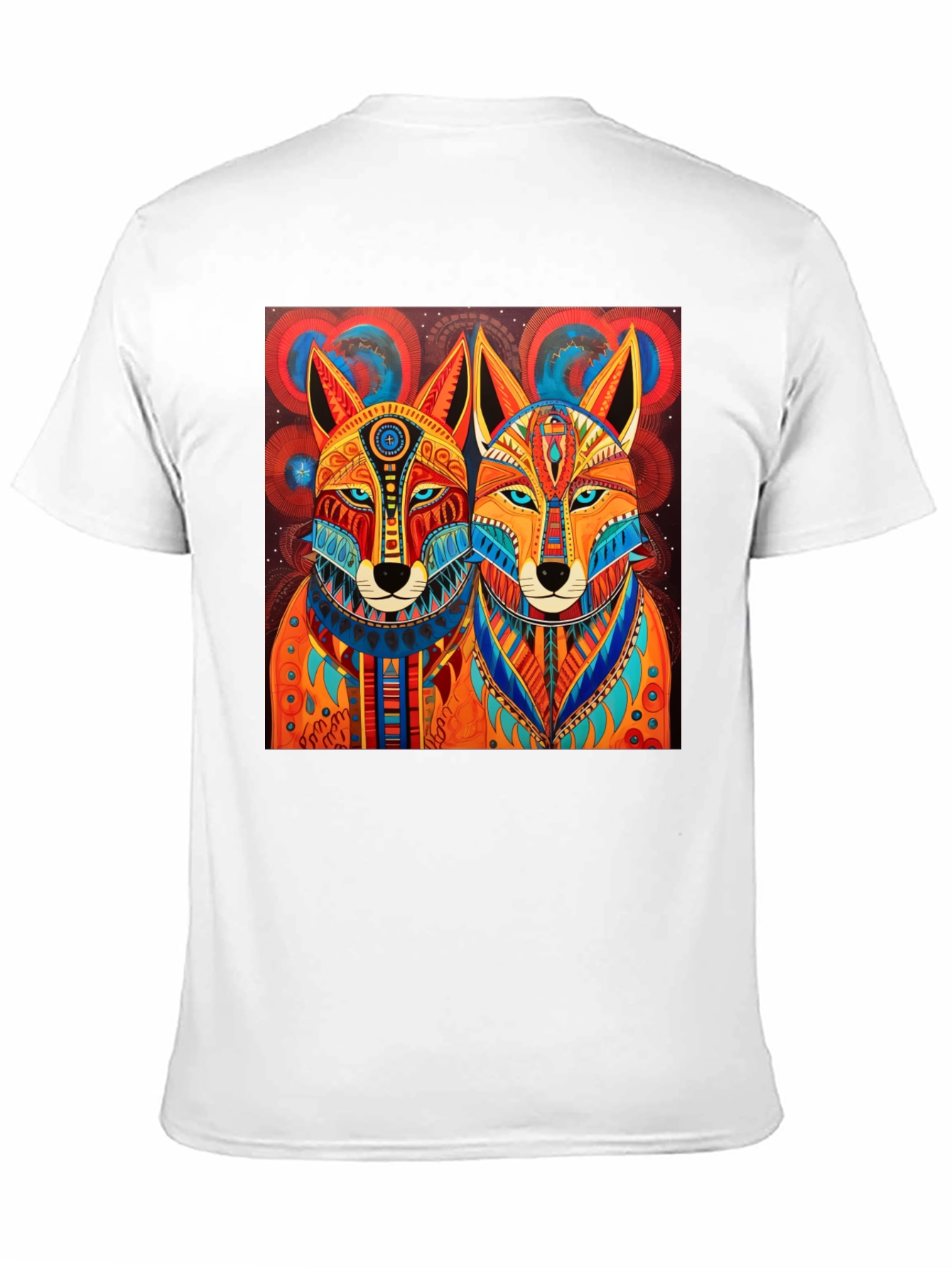 Aztec Fox Graphic Tee - Stylish Mens T-Shirt