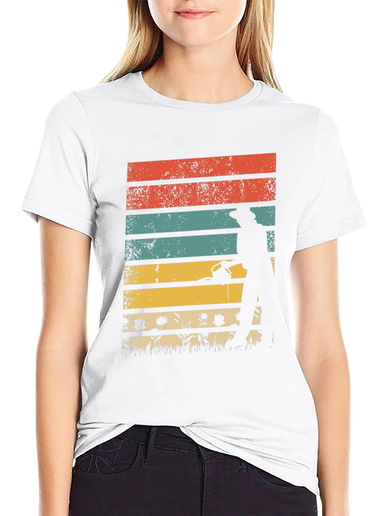 Gardener Sunset Graphic Tee - Retro Style