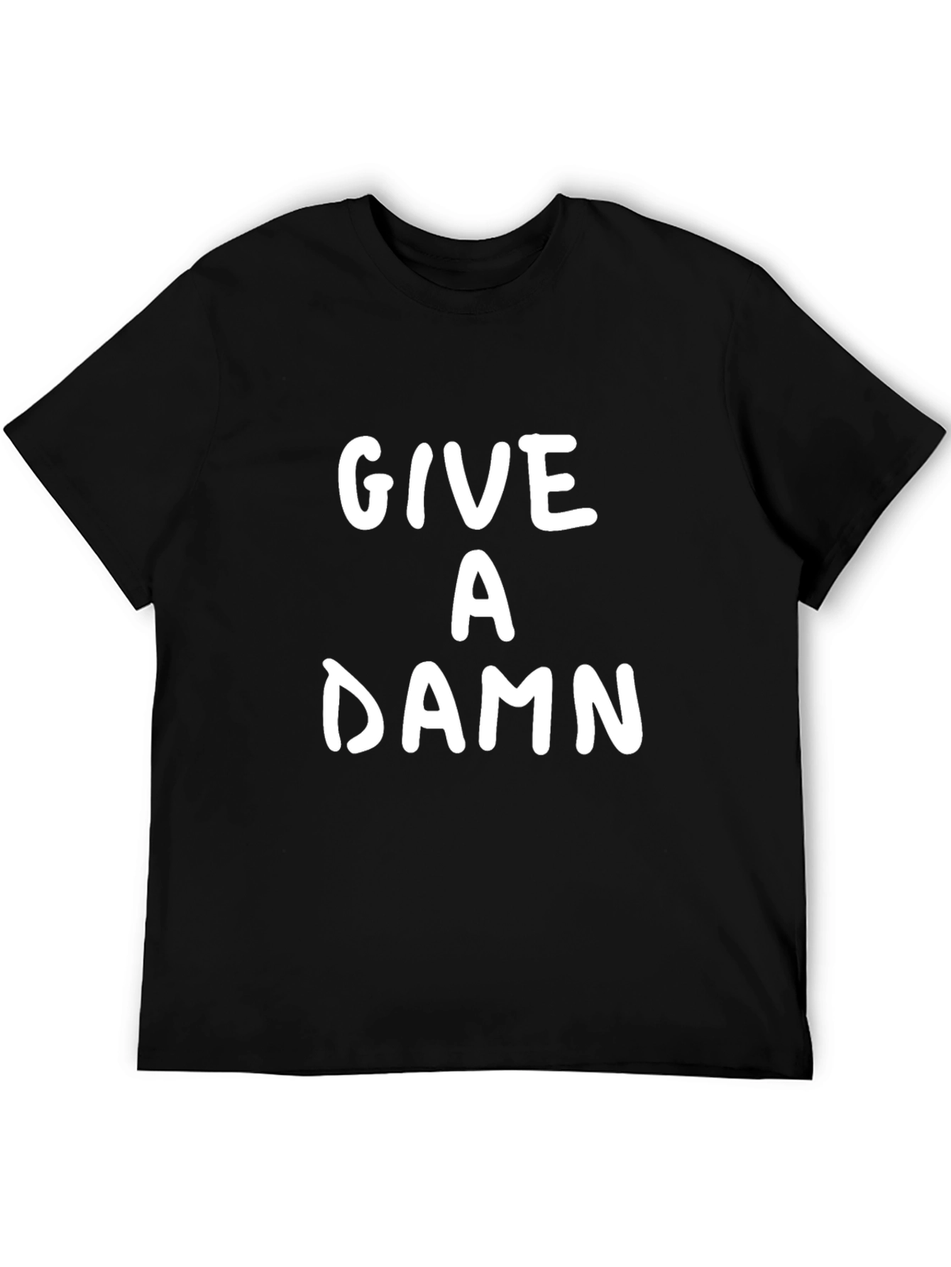 Give A Damn Graphic T-Shirt - Black